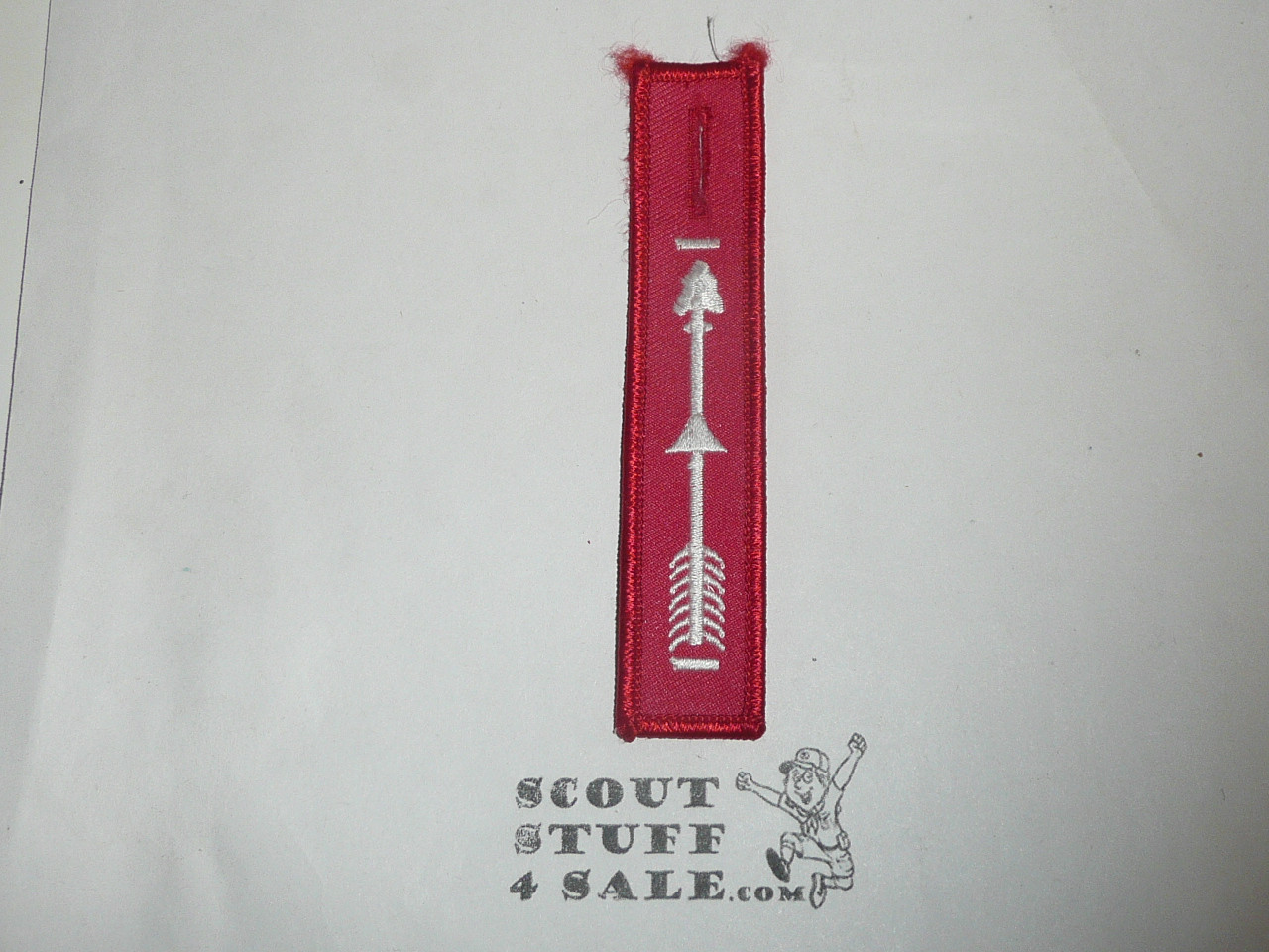 Vigil Order of the Arrow Pocket Dangle, red with white arrow