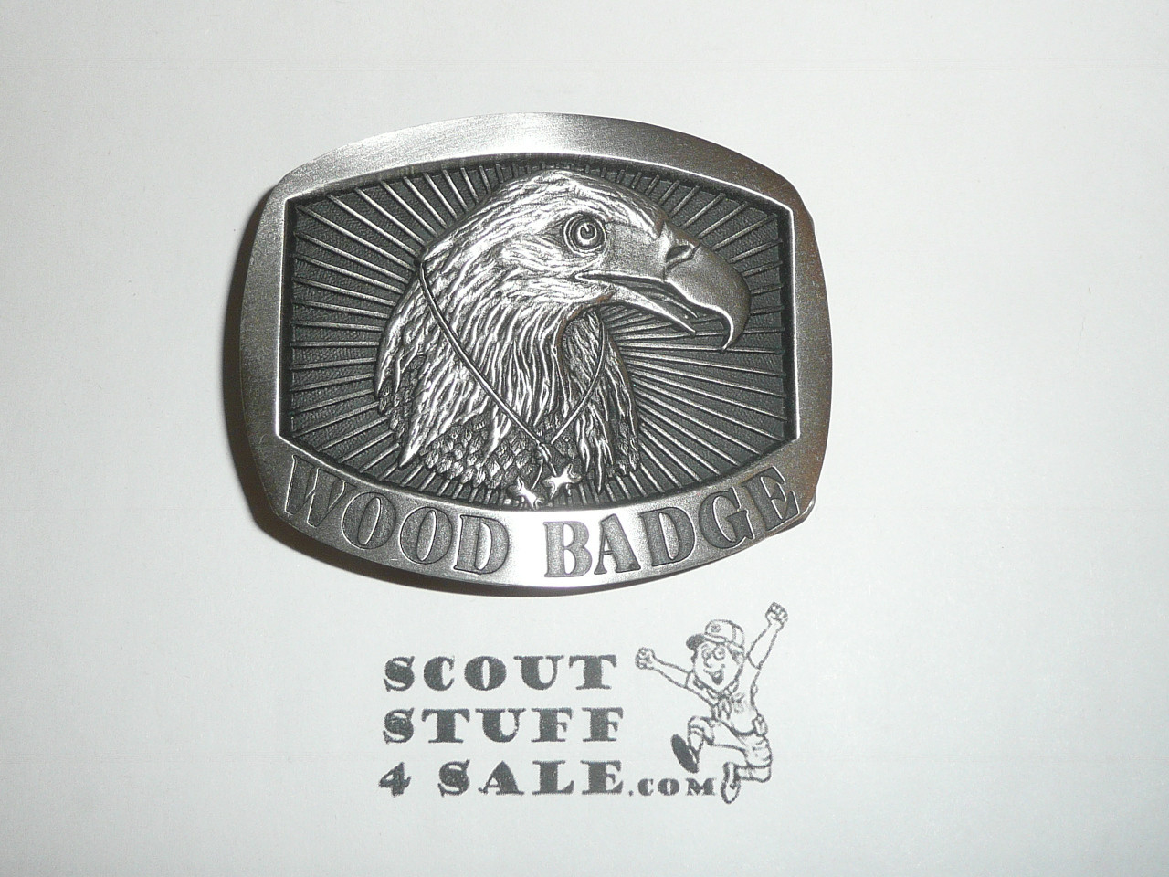 Wood Badge Eagle Patrol Pewter Belt Buckle