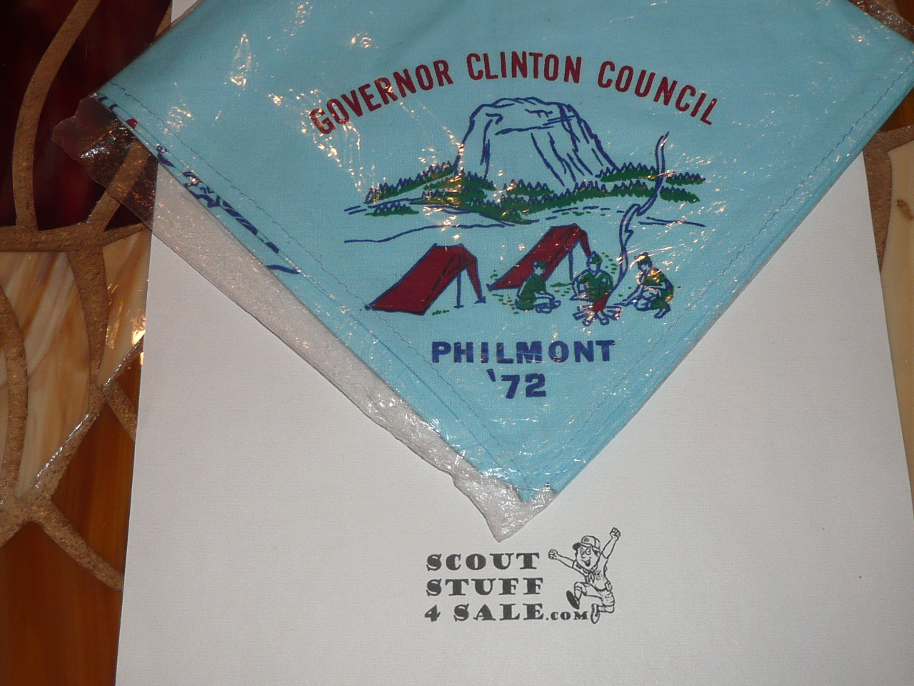 Philmont Scout Ranch, Governor Clinton Council 1972 Contingent Neckerchief and Jacket Patch