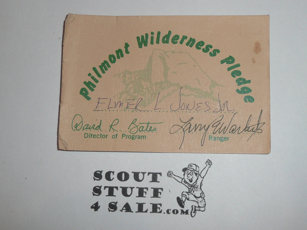 Philmont Scout Ranch, Wilderness Pledge Card