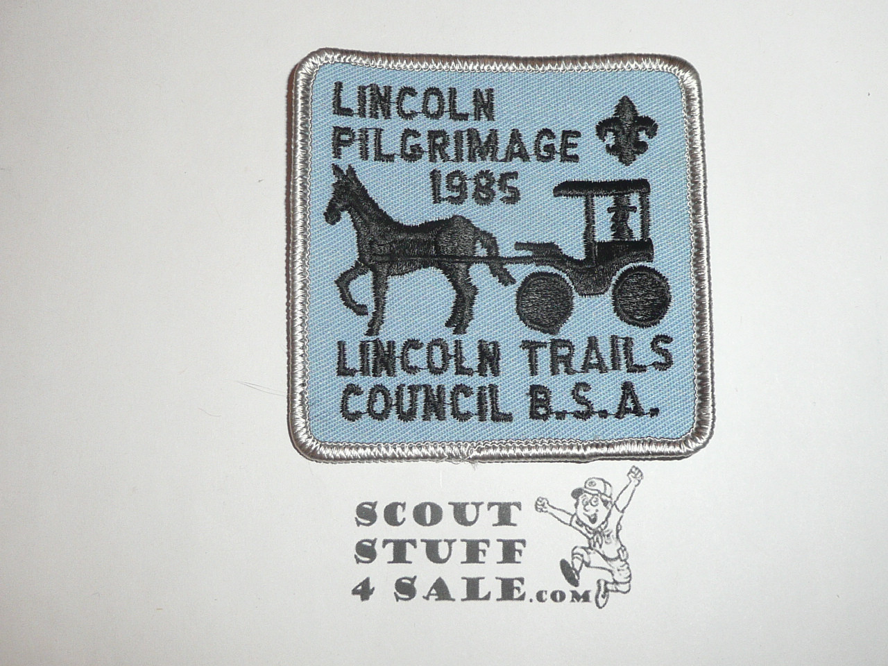 1985 Lincoln Pilgrimage Patch, Lincoln Trails Council - Boy Scout