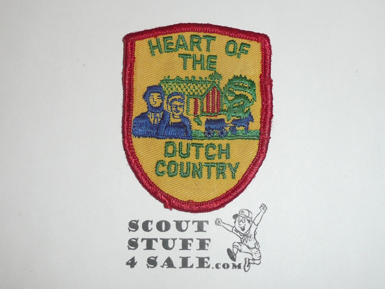 Vintage Heart of the Dutch Country Travel Souvenir Patch
