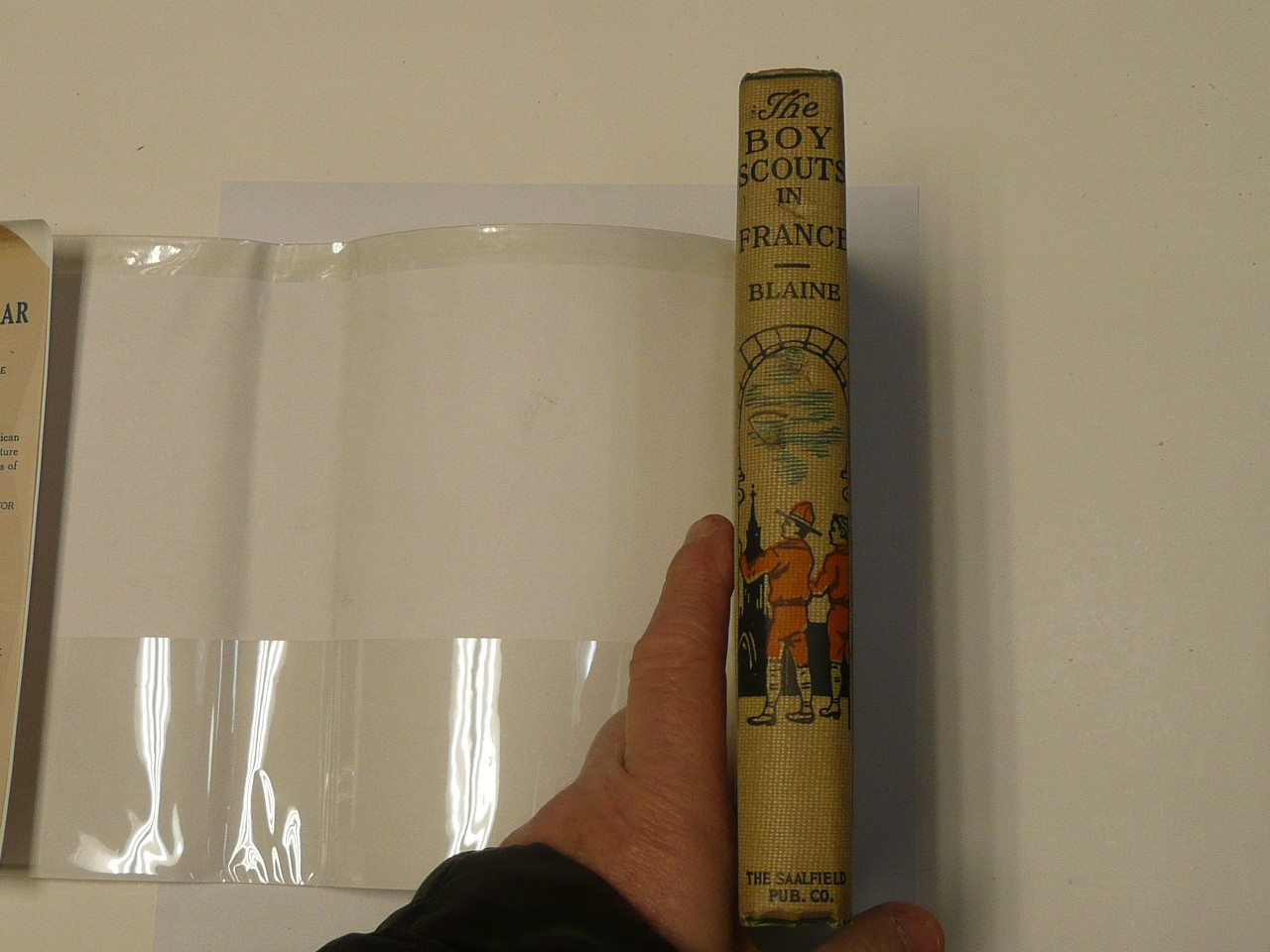 The Boy Scouts In France, by Captain John Blaine, 1915 First Edition, Hardbound with Dust Jacket, Boy Scout Story Book