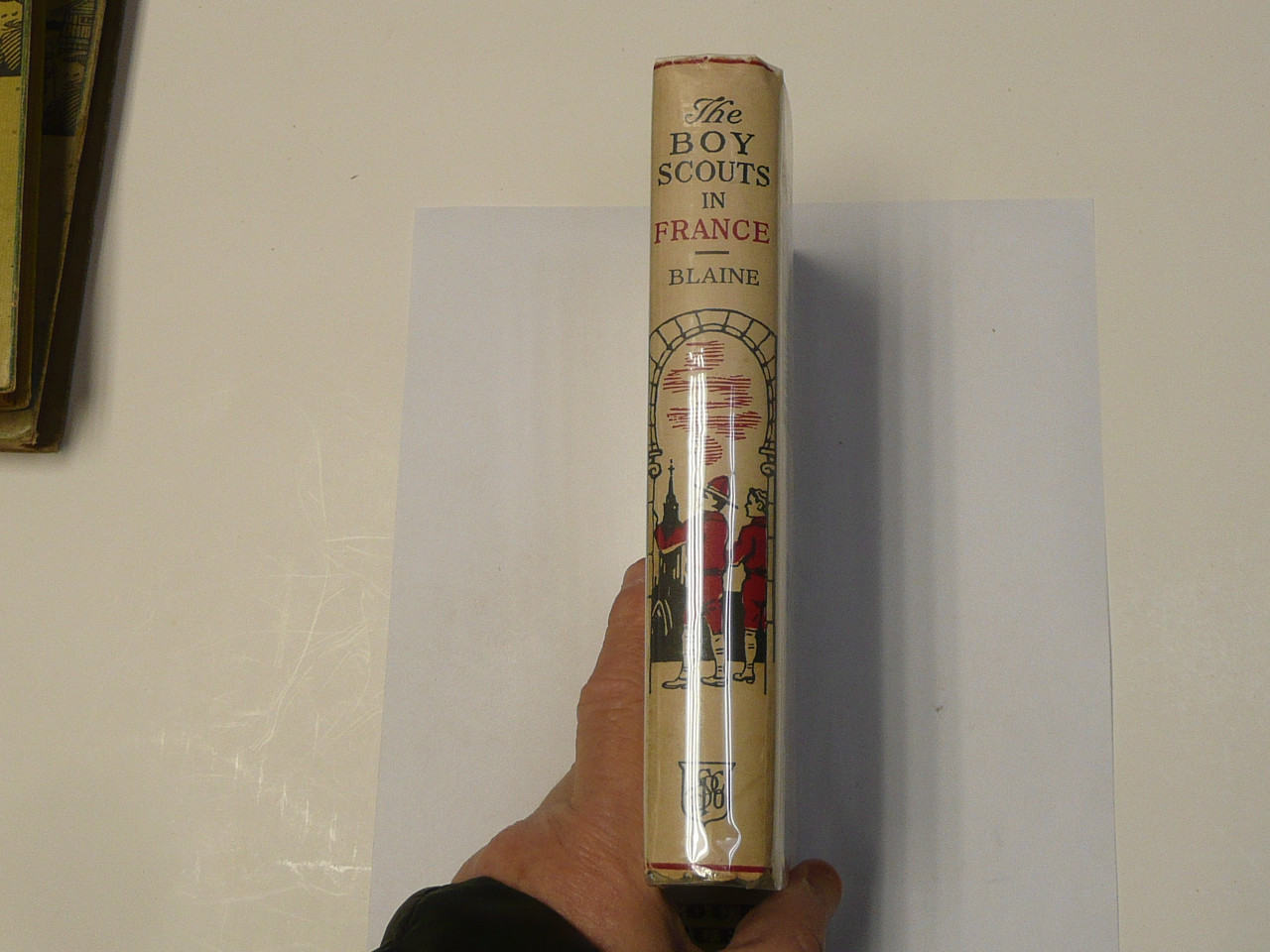 The Boy Scouts In France, by Captain John Blaine, 1916, Hardbound with Dust Jacket, Boy Scout Story Book