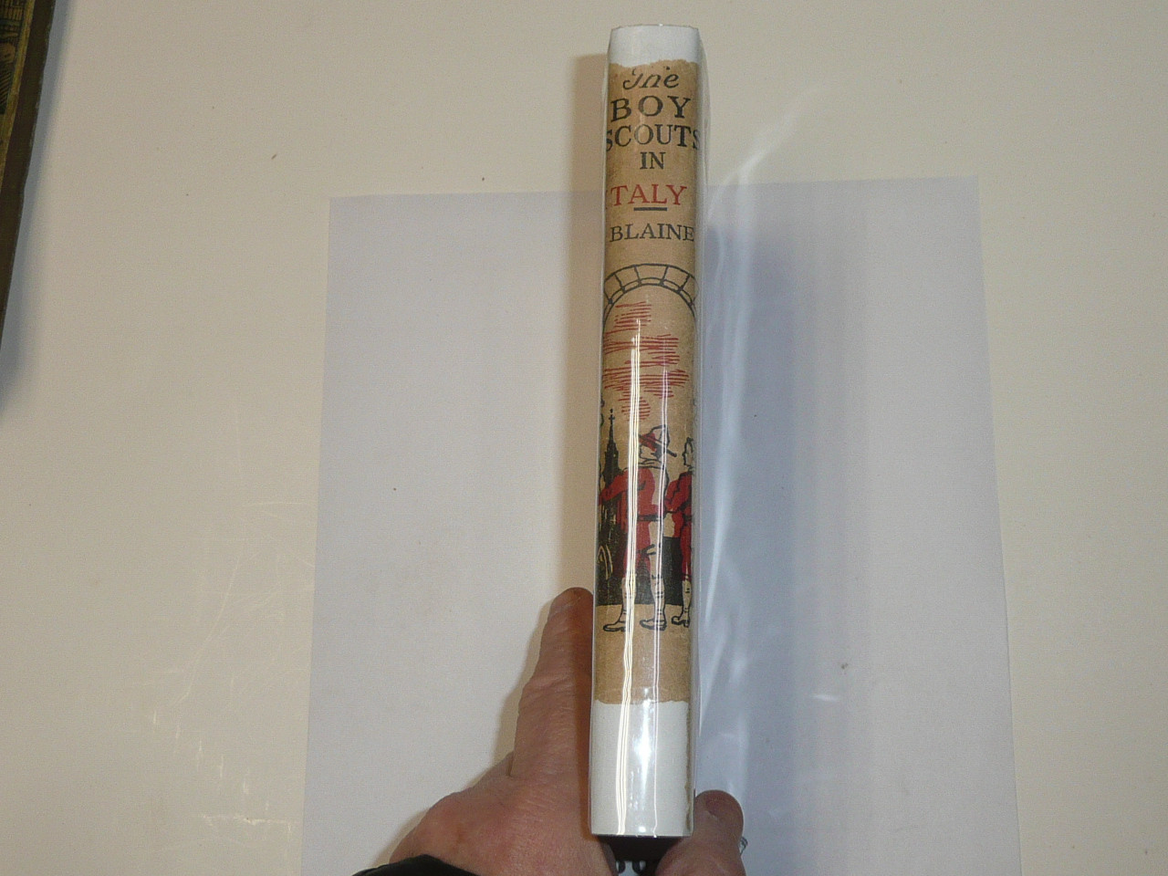 The Boy Scouts In Italy, by Captain John Blaine, 1916 First Edition, Hardbound with Dust Jacket, Boy Scout Story Book