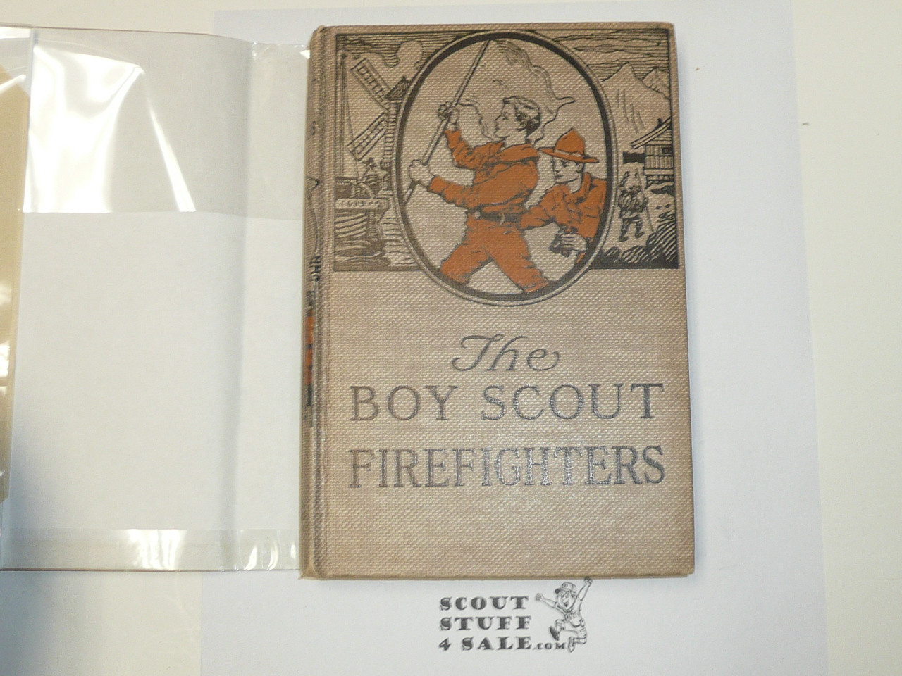 The Boy Scout Firefighters, by George Durston, 1921 First Edition, Hardbound with Dust Jacket, Boy Scout Story Book