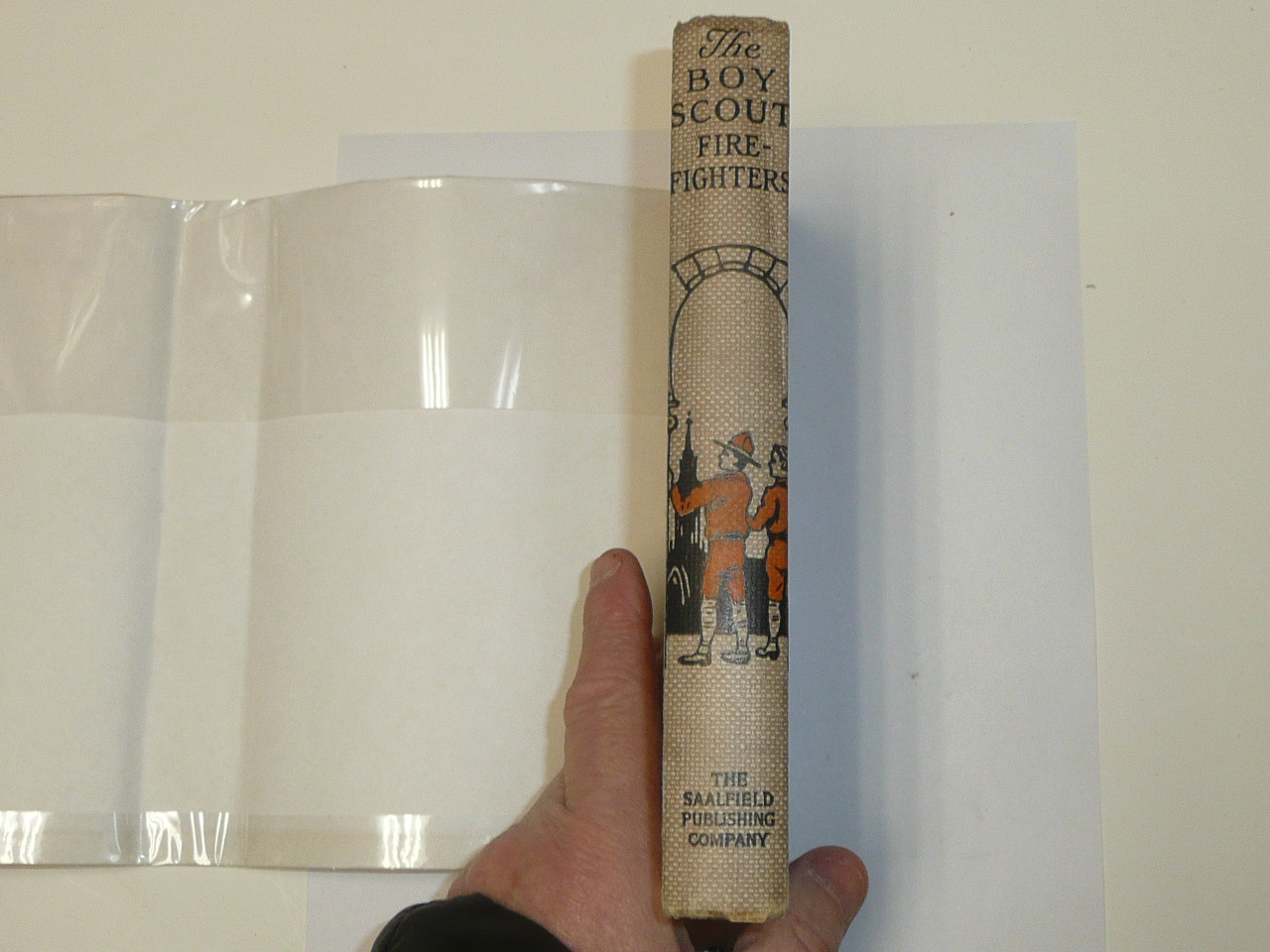 The Boy Scout Firefighters, by George Durston, 1921 First Edition, Hardbound with Dust Jacket, Boy Scout Story Book