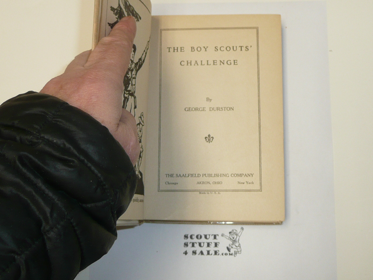 The Boy Scouts' Challenge, by George Durston, 1921 First Edition, Hardbound with Dust Jacket, Boy Scout Story Book