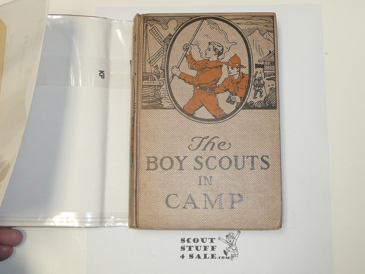 The Boy Scouts in Camp, by George Durston, 1921 First Edition, Hardbound with Dust Jacket, Boy Scout Story Book