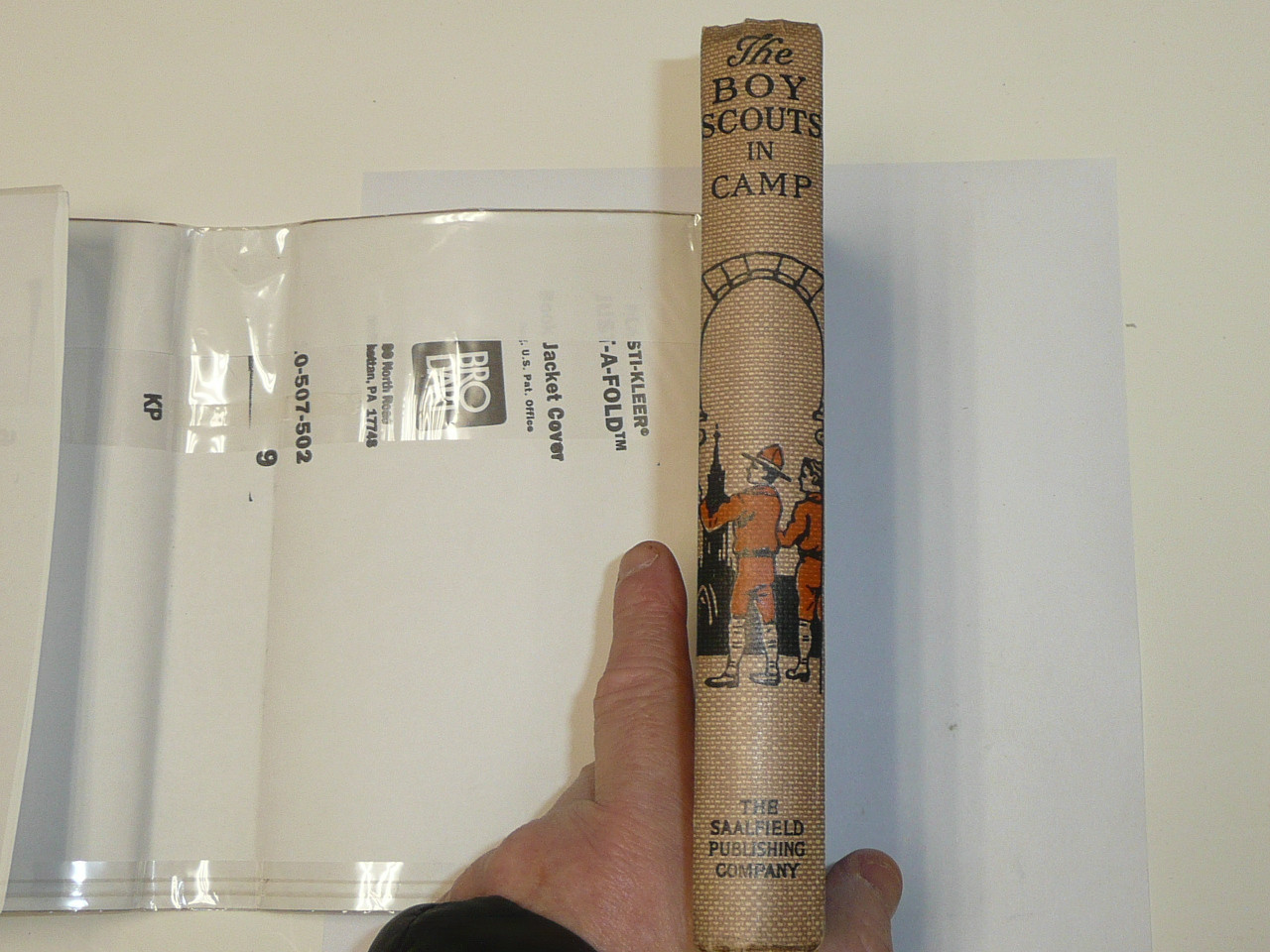 The Boy Scouts in Camp, by George Durston, 1921 First Edition, Hardbound with Dust Jacket, Boy Scout Story Book