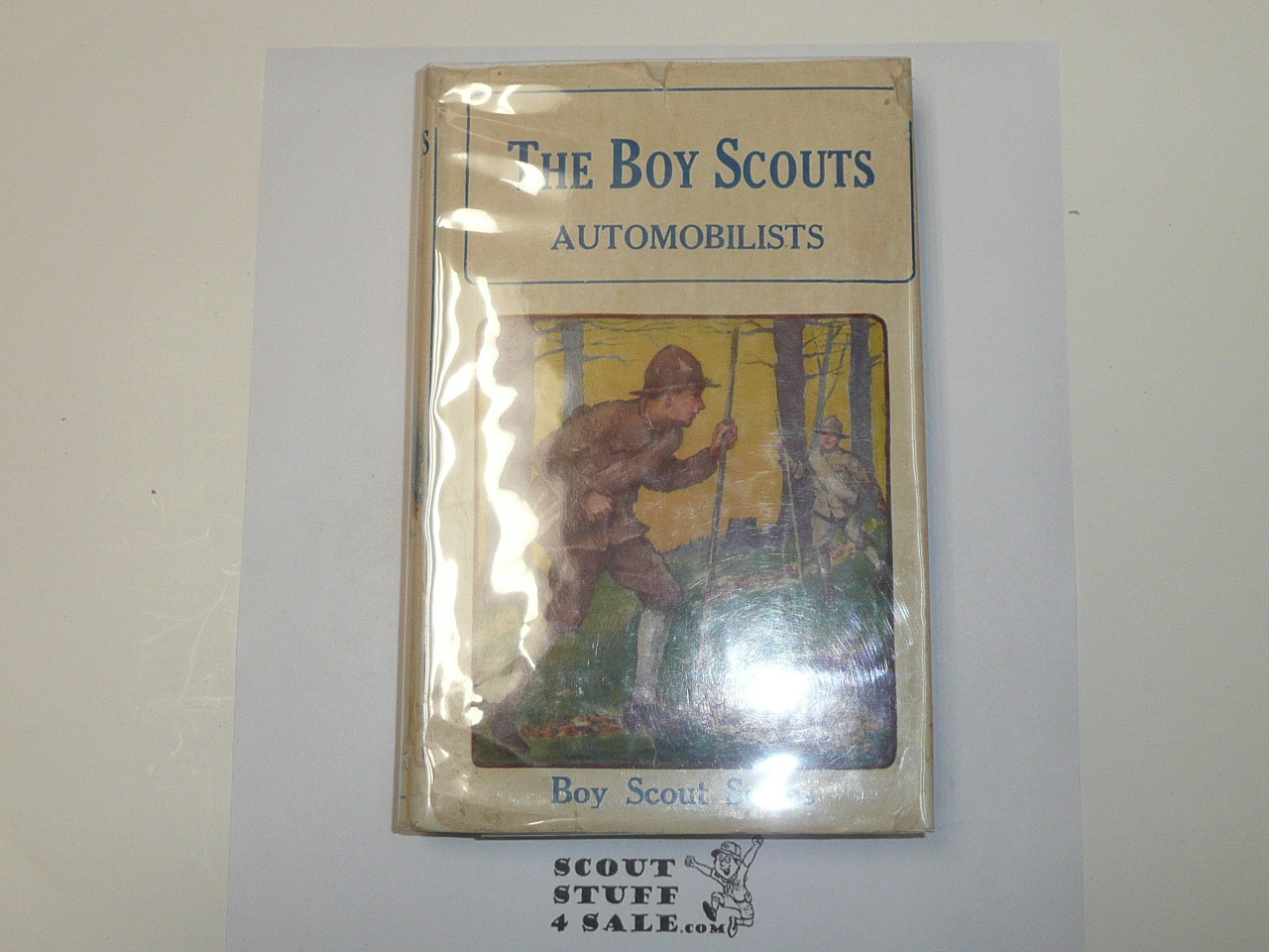 The Boy Scouts Automobilists, by George Durston, 1921 First Edition, Hardbound with Dust Jacket, Boy Scout Story Book