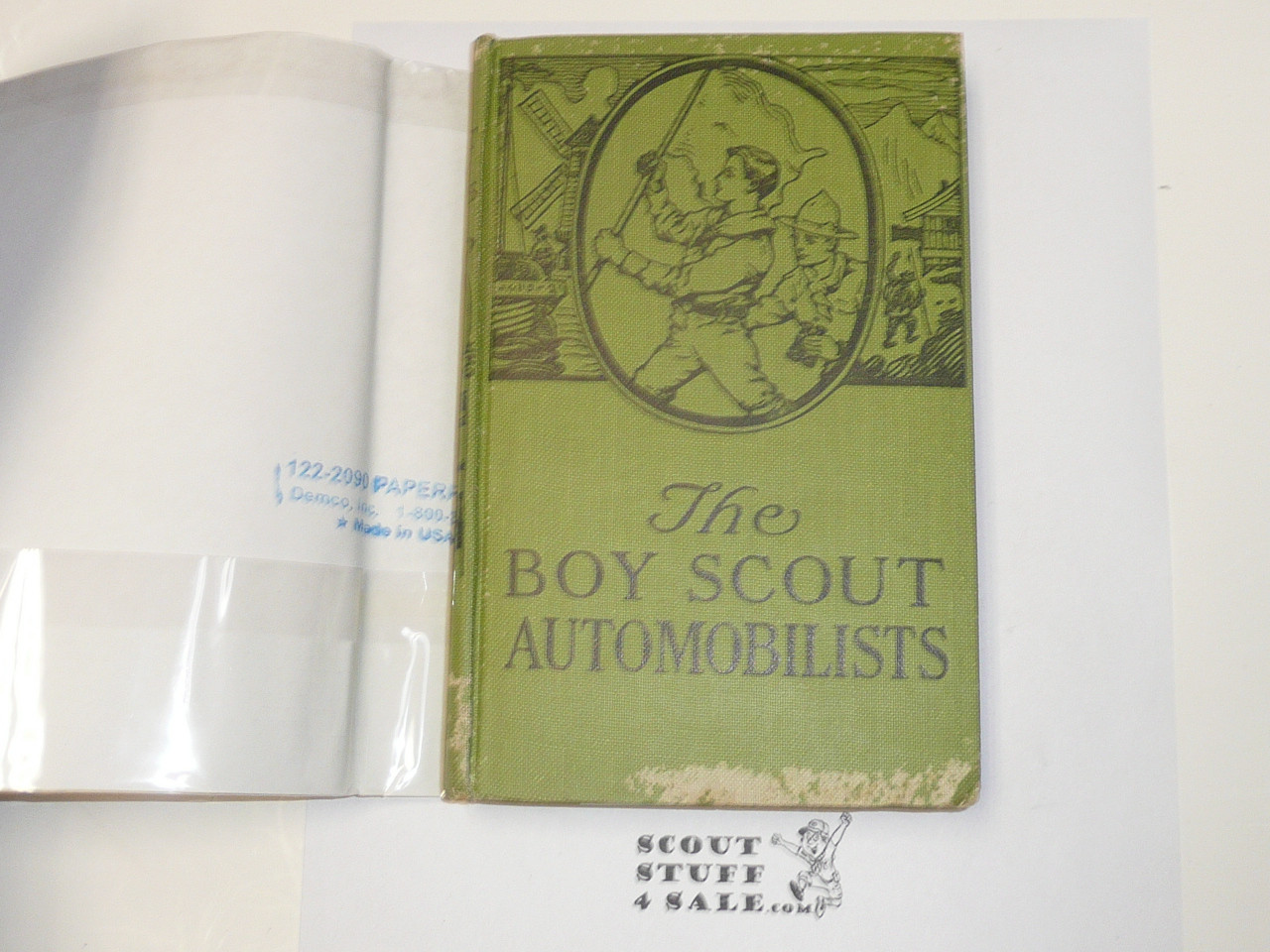 The Boy Scouts Automobilists, by George Durston, 1921 First Edition, Hardbound with Dust Jacket, Boy Scout Story Book