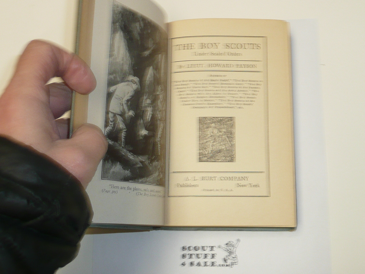 The Boy Scouts Under Sealed Orders, by Lieutenant Howard Payson, 1916 First Edition, Boy Scout Story Book