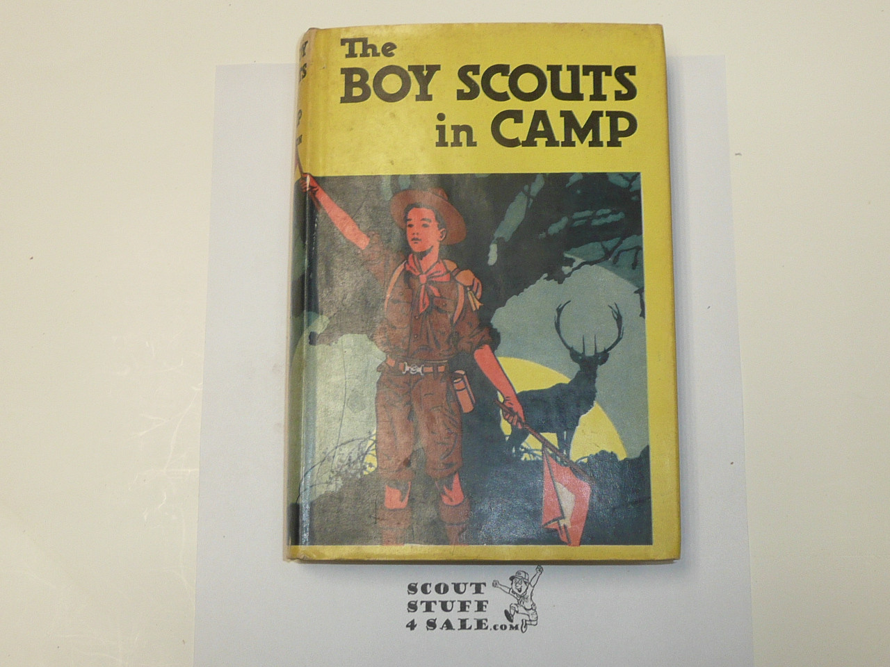 The Boy Scouts in Camp, by George Durston, 1921 First Edition, Hardbound with Dust Jacket, Boy Scout Story Book