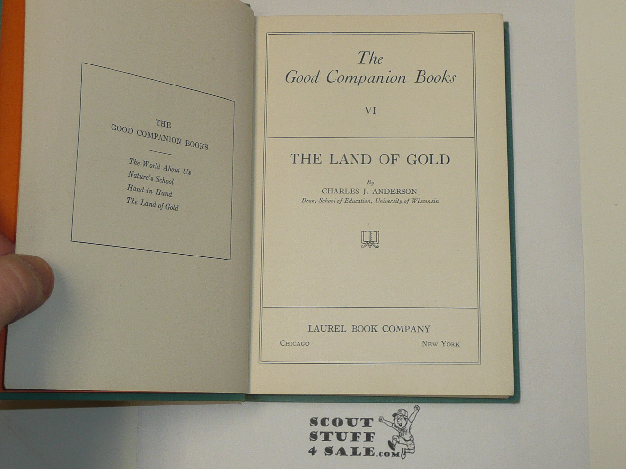 The Land of Gold, by Charles Anderson, 1936 First Edition, Hardbound