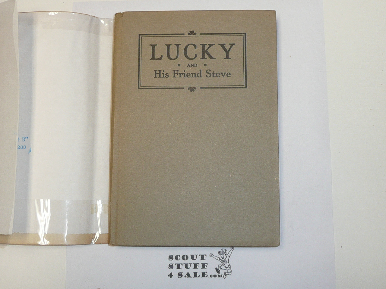 Lucky and His Friend Steve, by Elmer Sherwood, 1922, Hardbound with Dust Jacket, Boy Scout Story Book