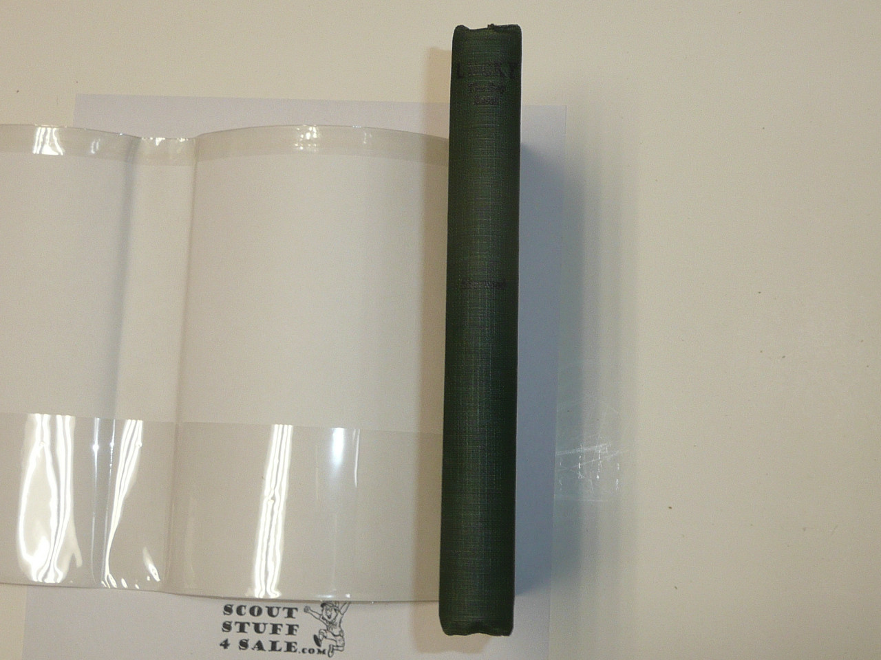 Lucky The Boy Scout, by Elmer Sherwood, 1916, Hardbound with Dust Jacket, Boy Scout Story Book, dark green binding