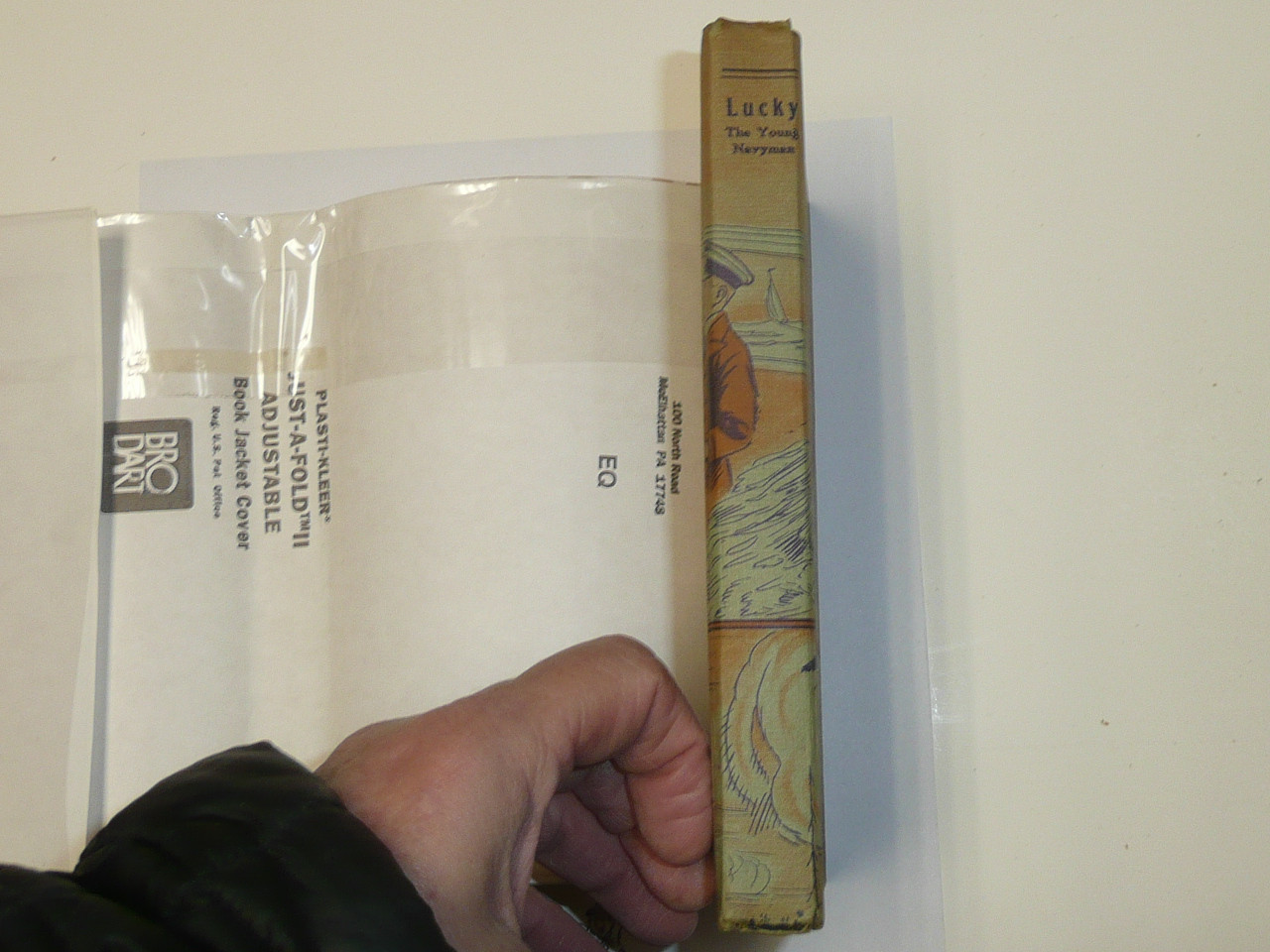 Lucky The Young Navyman, by Elmer Sherwood, 1917 First Edition, Hardbound with Dust Jacket, Boy Scout Story Book