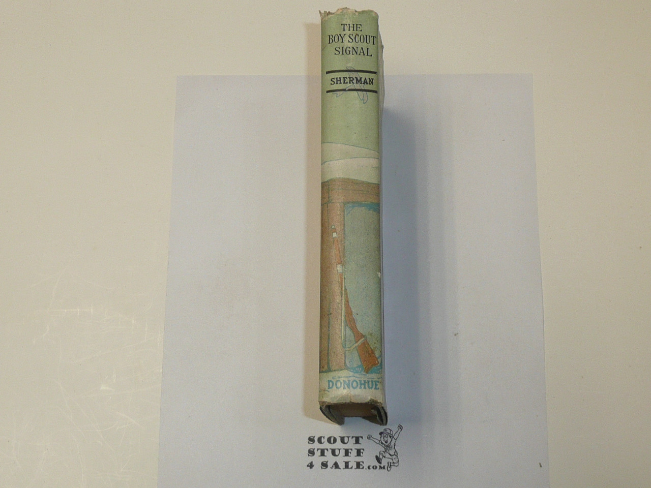 The Boy Scout Signal or The Camp on the Cliff, by V. T. Sherman, 1913 First Edition, Hardbound with dust jacket, Boy Scout Story Book