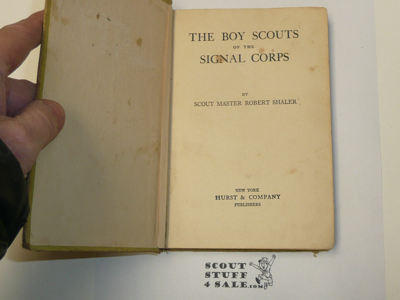 The Boy Scouts of the Signal Corps, by Robert Shaler, 1914 First Edition, Hardbound, Boy Scout Story Book