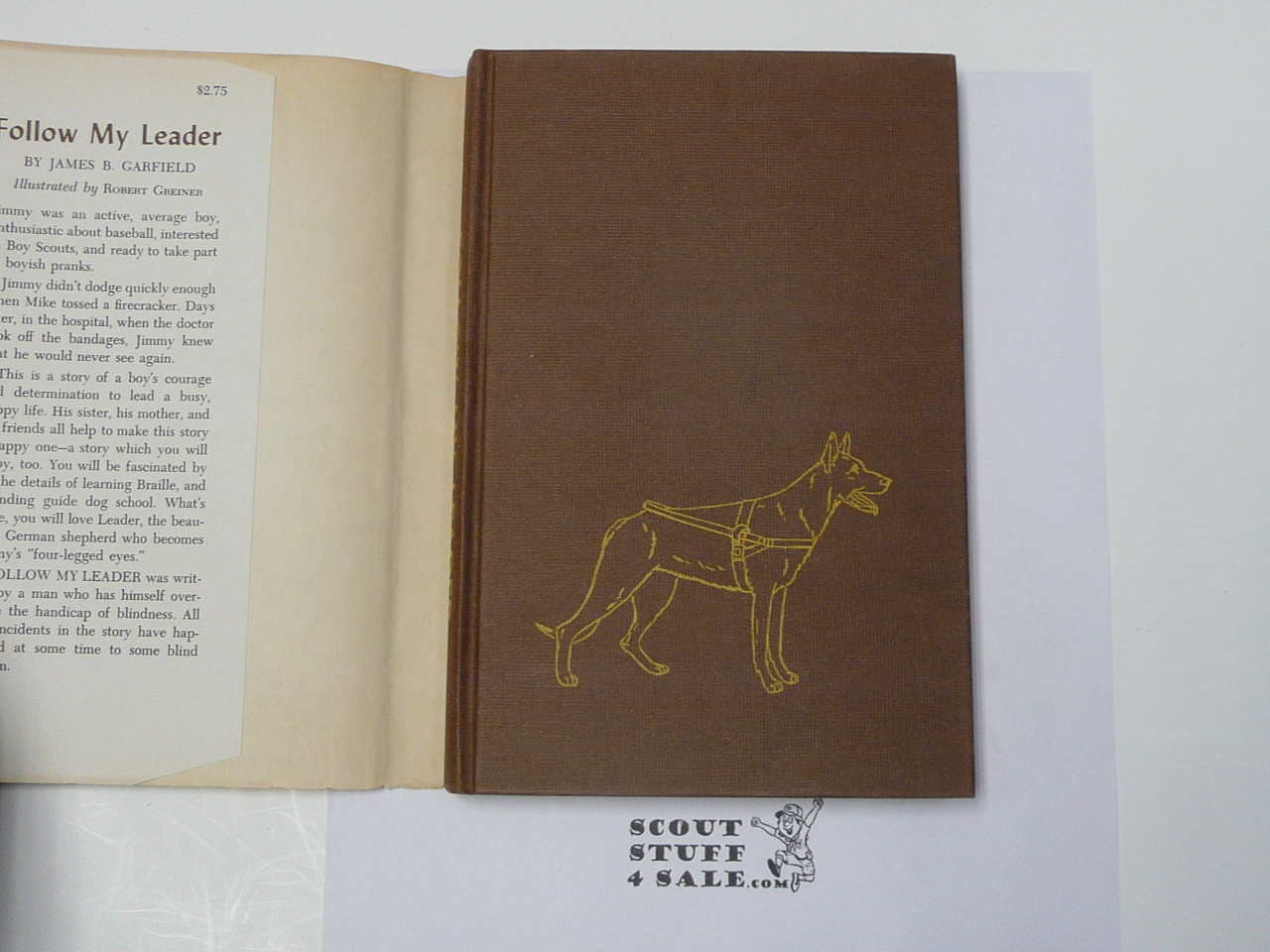 Follow My Leader, by James B. Garfield, 1957 First Edition, Hardbound with dust jacket, Boy Scout Story Book