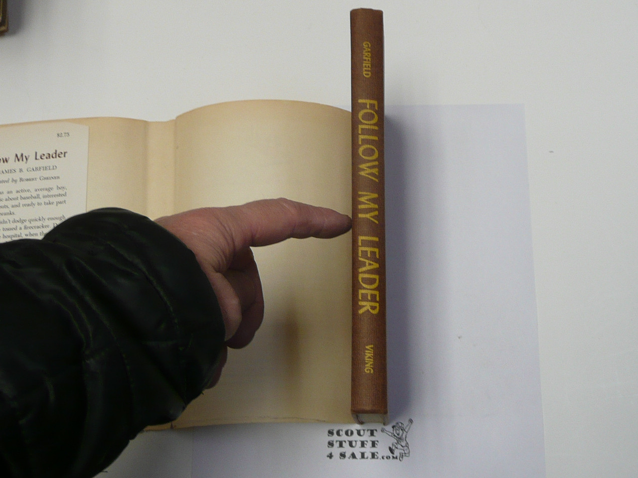 Follow My Leader, by James B. Garfield, 1957 First Edition, Hardbound with dust jacket, Boy Scout Story Book