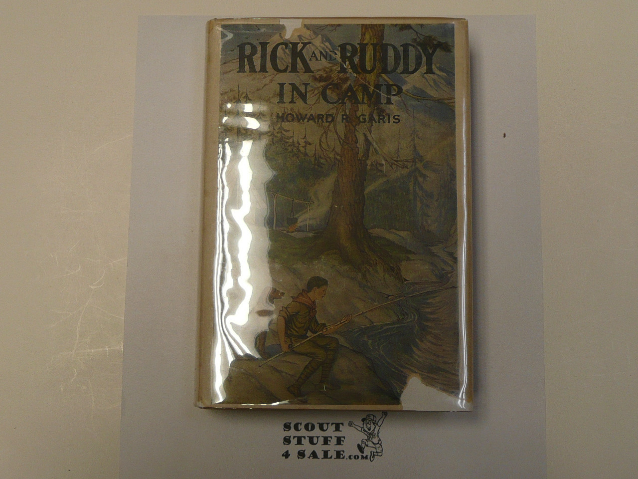 Rick and Ruddy in Camp, by Howard R. Garis, 1921 First Edition, Hardbound with dust jacket, Boy Scout Story Book