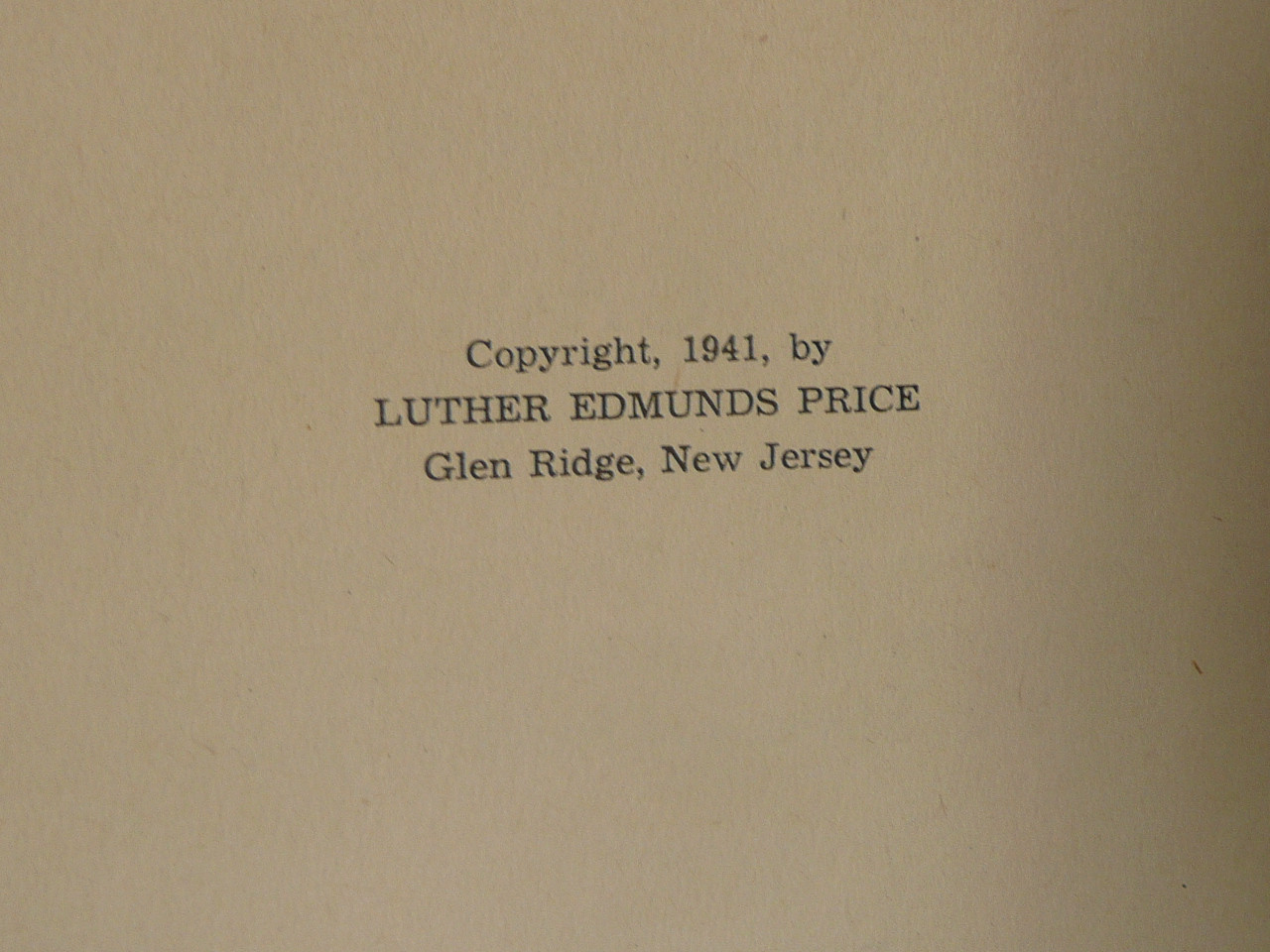 Thirty Years of Scout Camping, History of Glen Gray and other Camps in Northern NJ, By Luther Edmunds Price, 1941, Hardbound