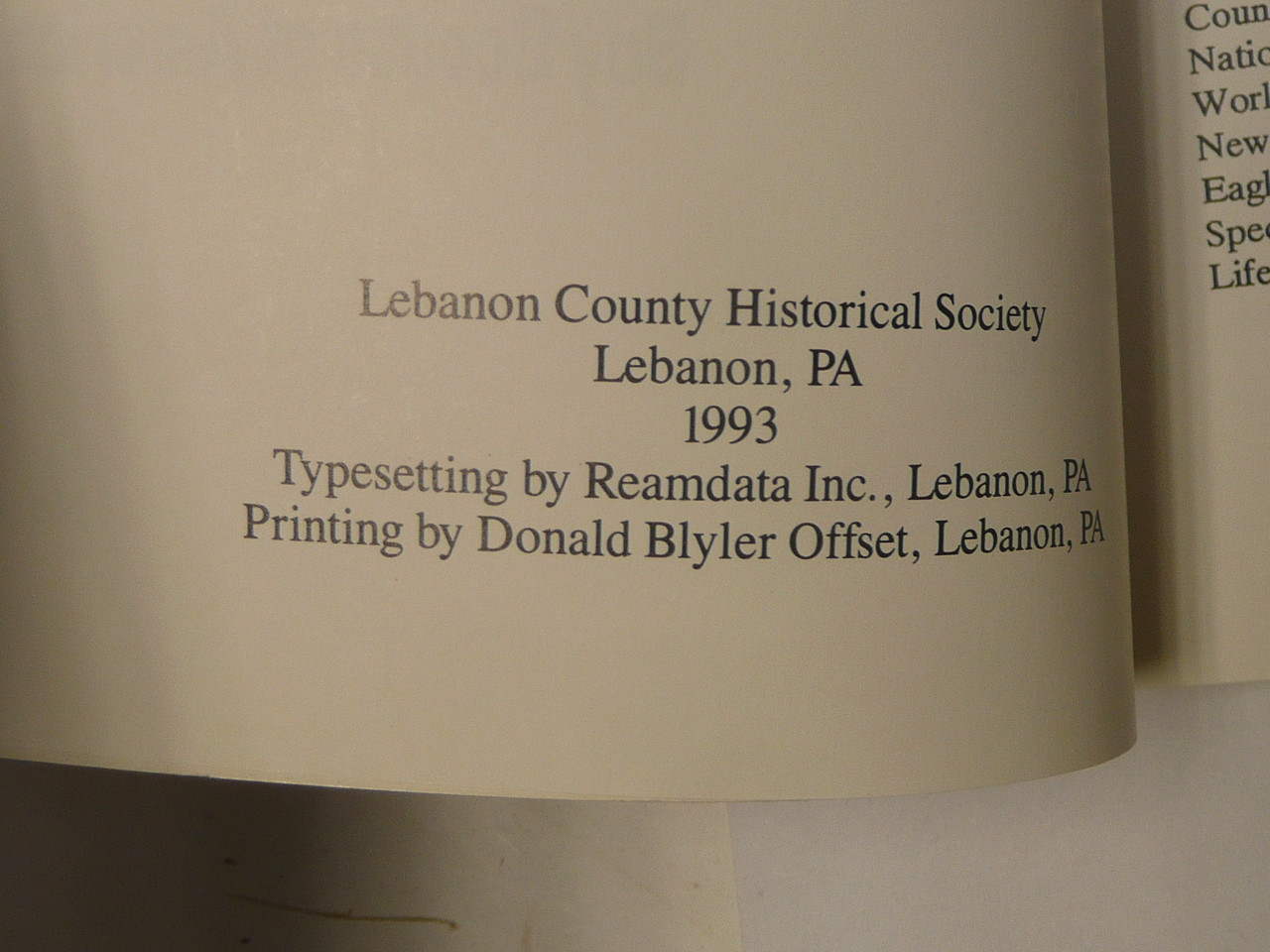 On My Honor, The History of the Lancaster County Council, Boy Scouts of America, by John J. Foster, 1993