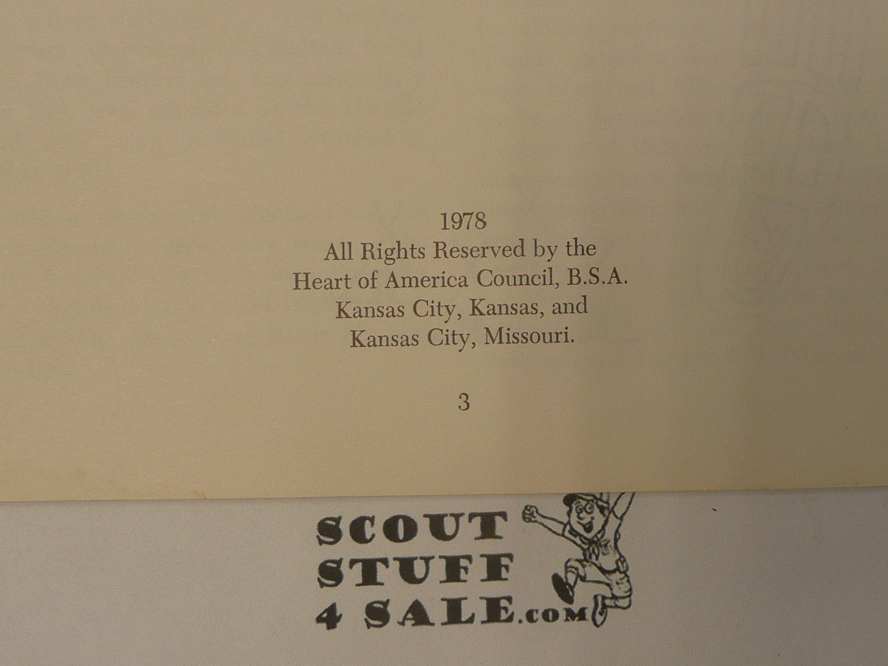 Customs and Traditions of the Tribe of Mic-O-Say, Heart of America Council, 1978, brn cover