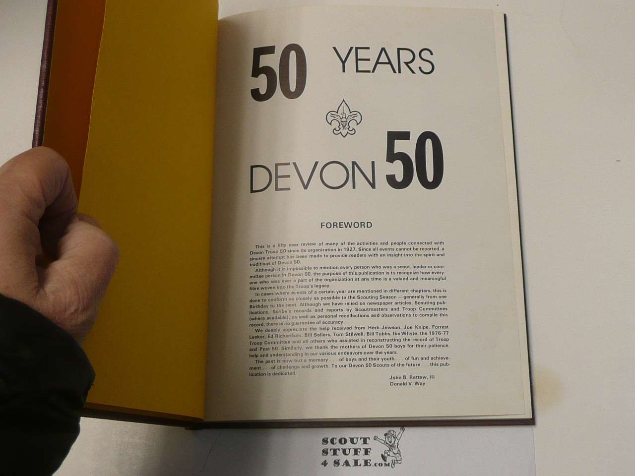 Devon 50, History of Troop 50 of Devon Pennsylvania, 50th Anniversary 1927-1977, Hardbound