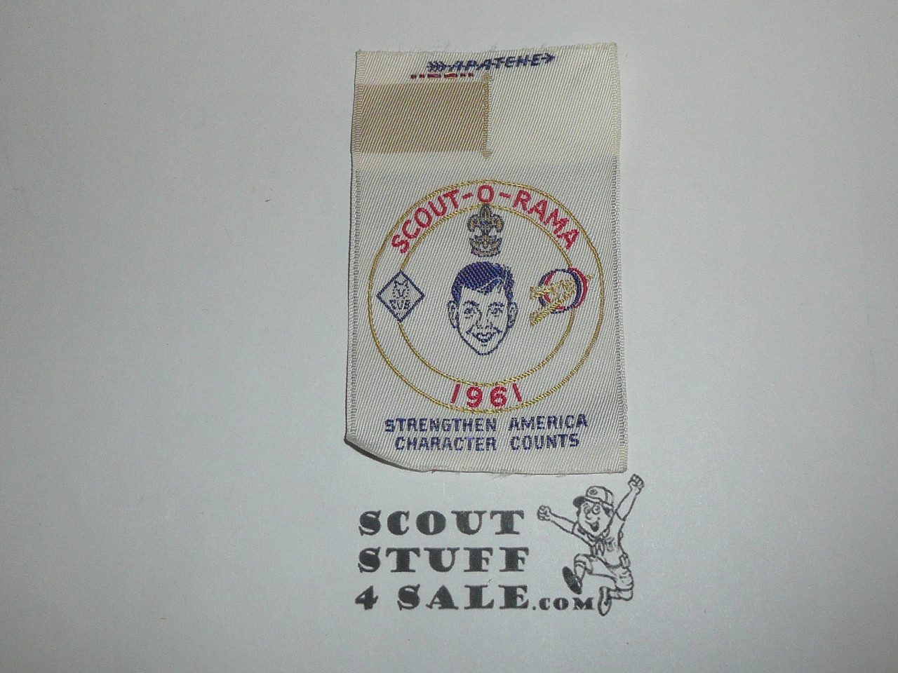 1961 Scout-O-Rama Generic Woven Patch, Strengthen America Character Counts