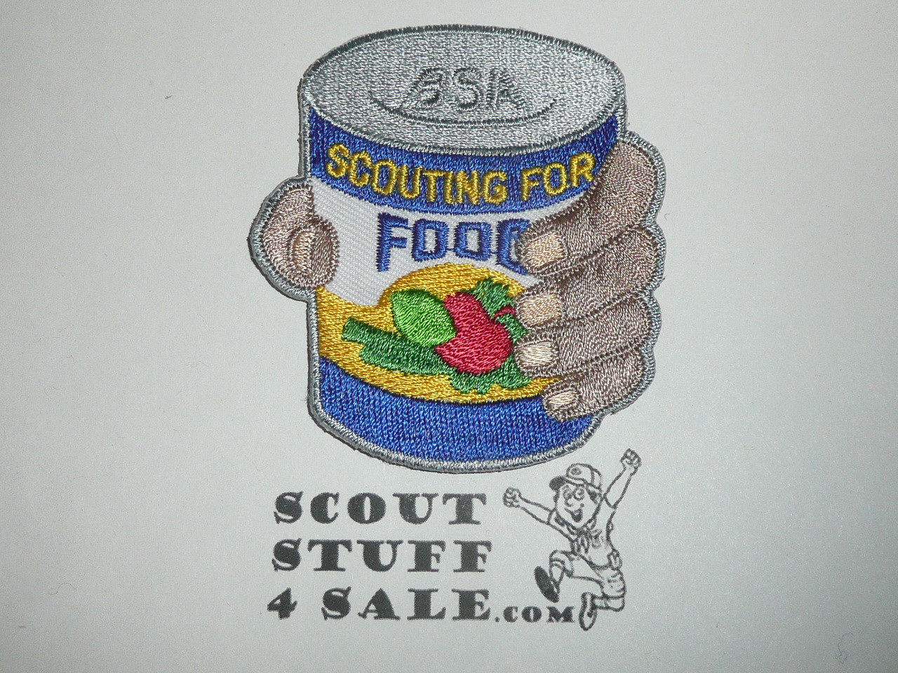 Scouting for Food Generic Patch, Soup Can, Blue