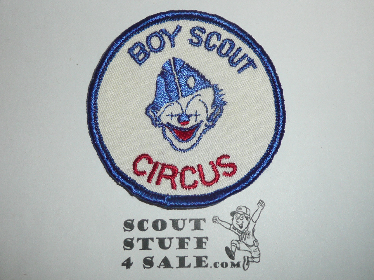 Boy Scout Circus Generic Patch, wht twill with blue r/e