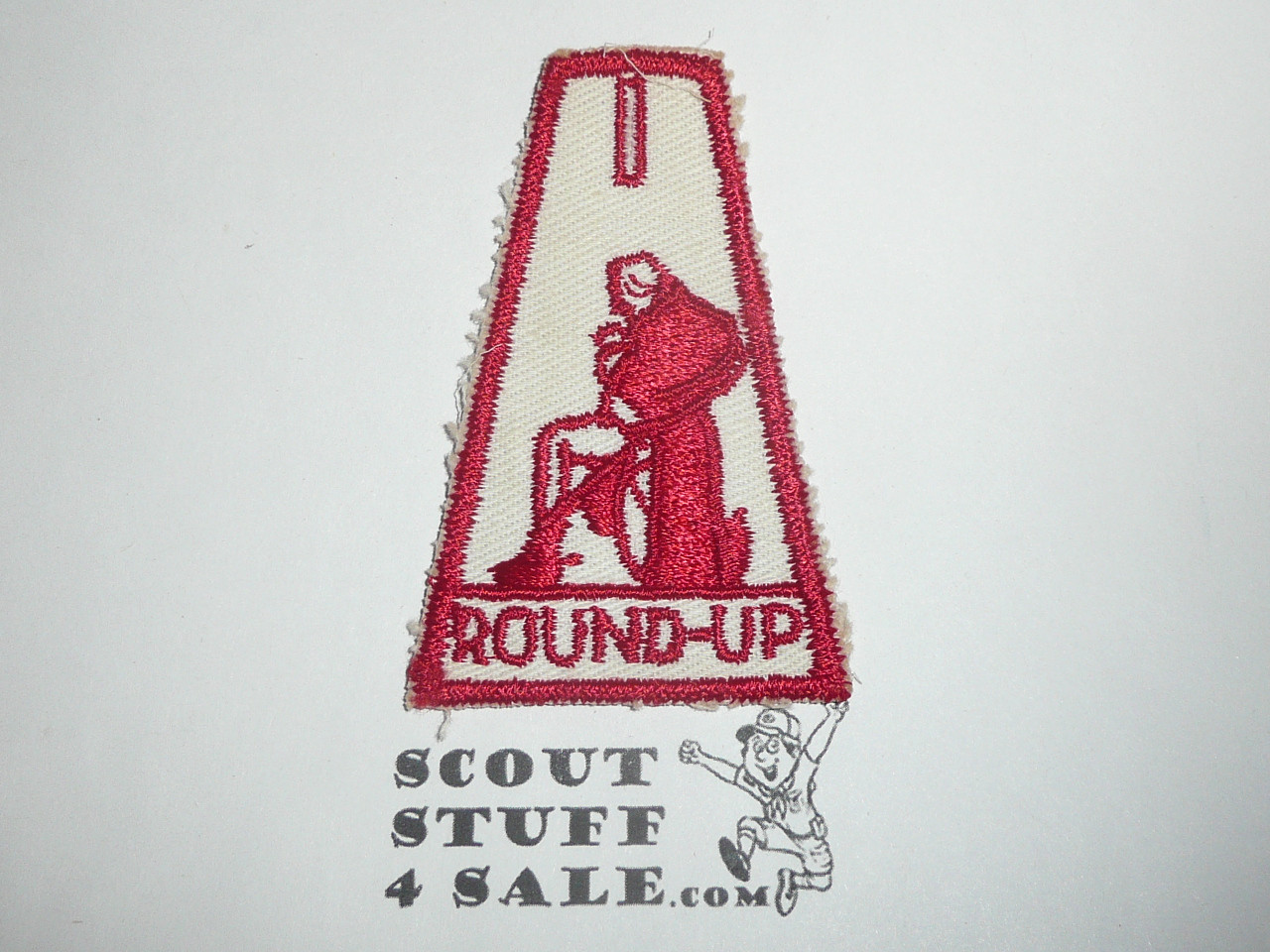 Round-up Patch, Generic BSA issue, George Washington, wht twill with red c/e