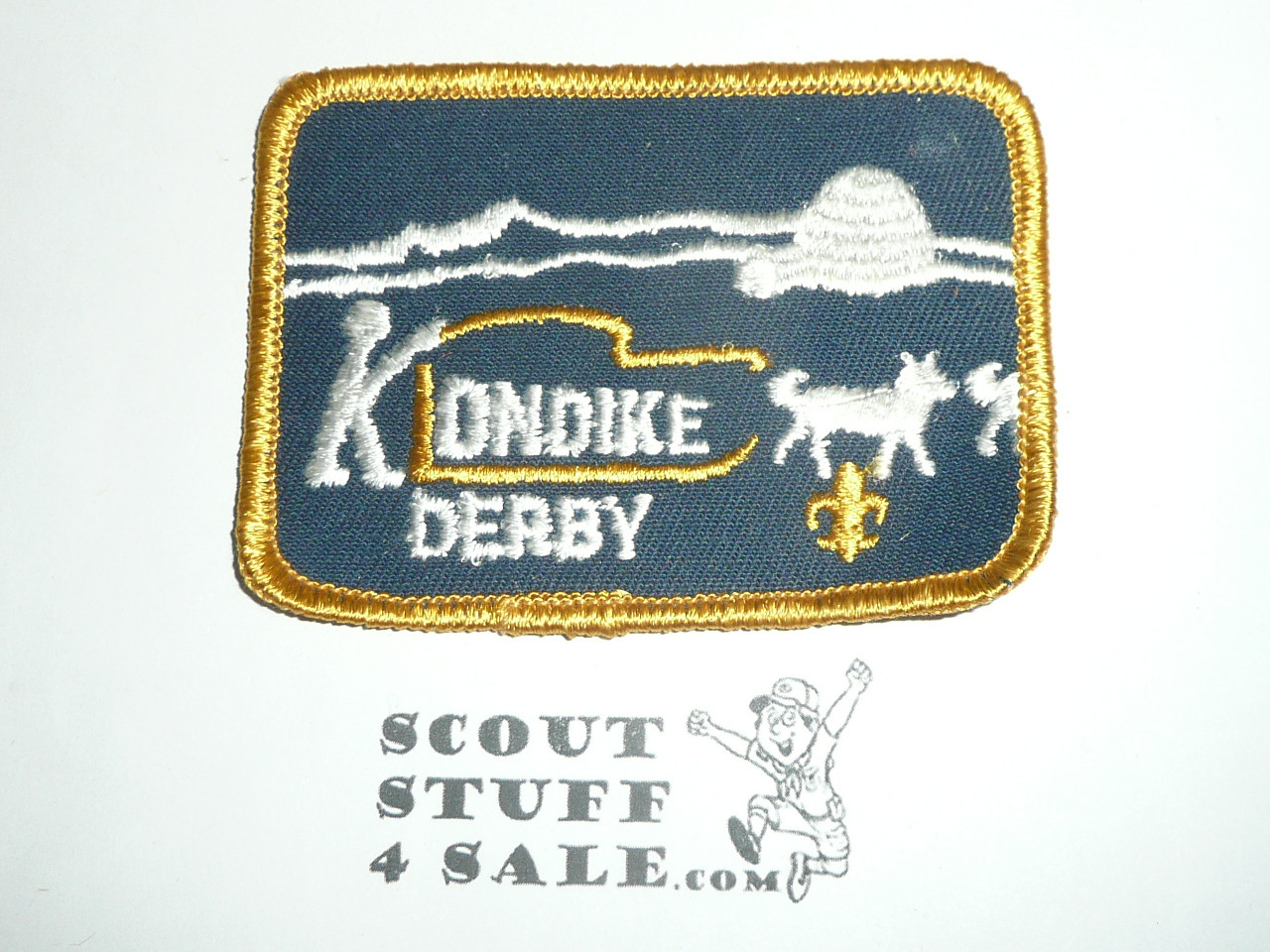 Klondike Derby Patch, Generic BSA Issue, navy twill with yel r/e