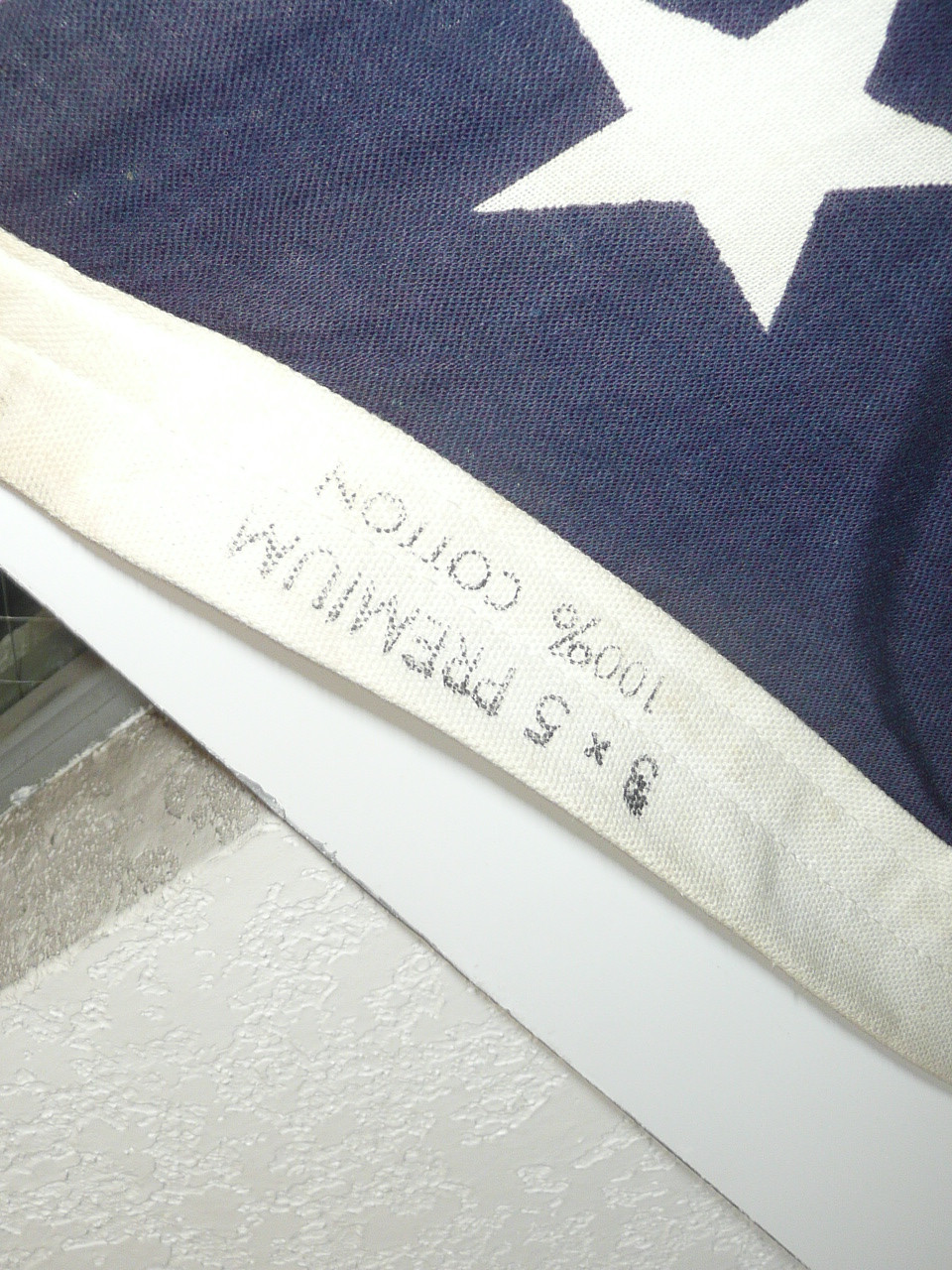 Original 50 star United States Flag, dyed stripes and stars, 3'x5', SM1/FLgBX