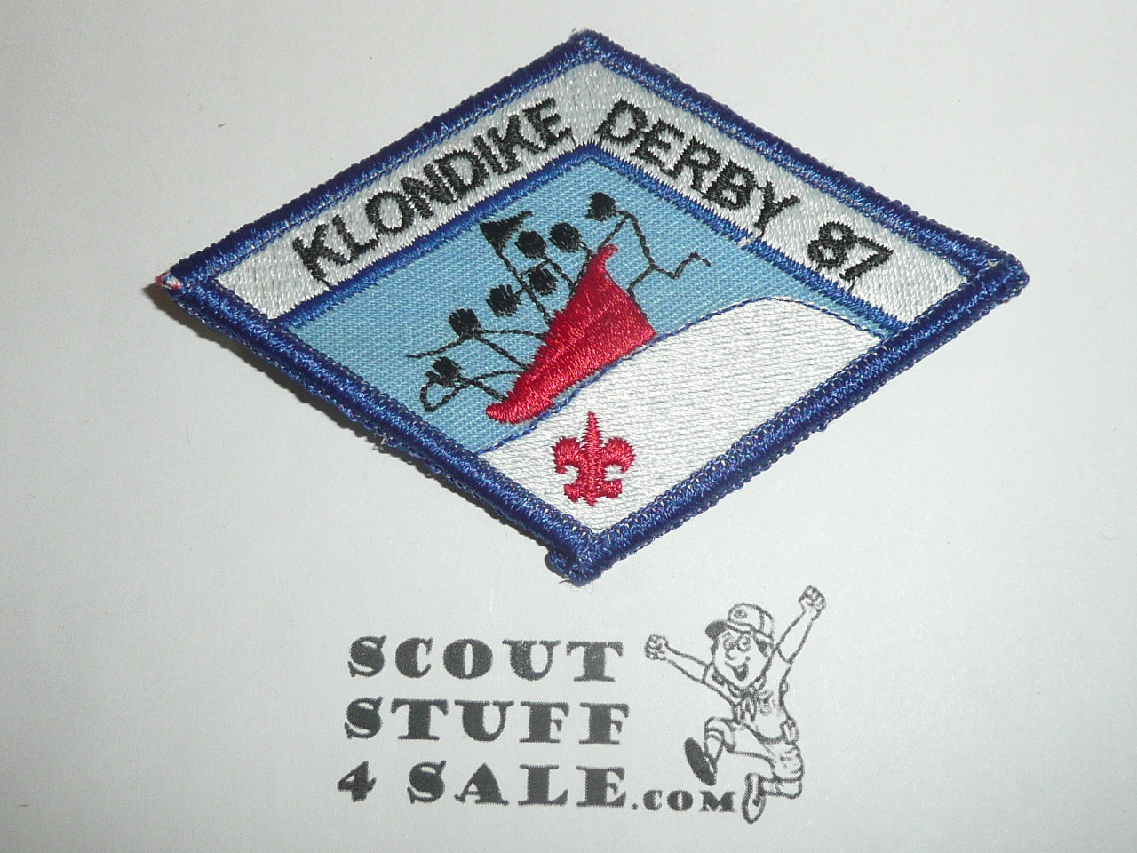 Klondike Derby Patch, Generic BSA Issue, 1987, blue bdr
