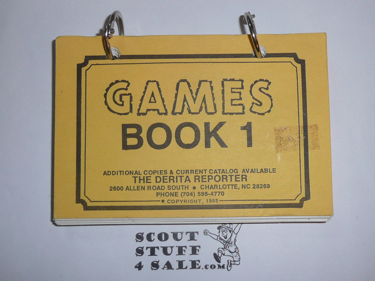 Games Book 1, By The Derita Reporter, 1985, Full of exciting games for Boy Scouts