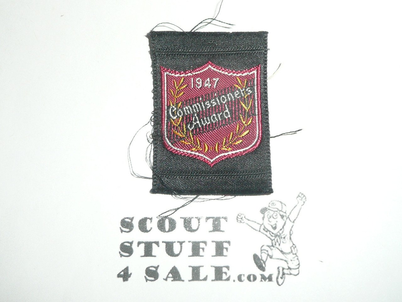 1947 Commissioners Award Woven Patch, Generic Boy Scout Issue
