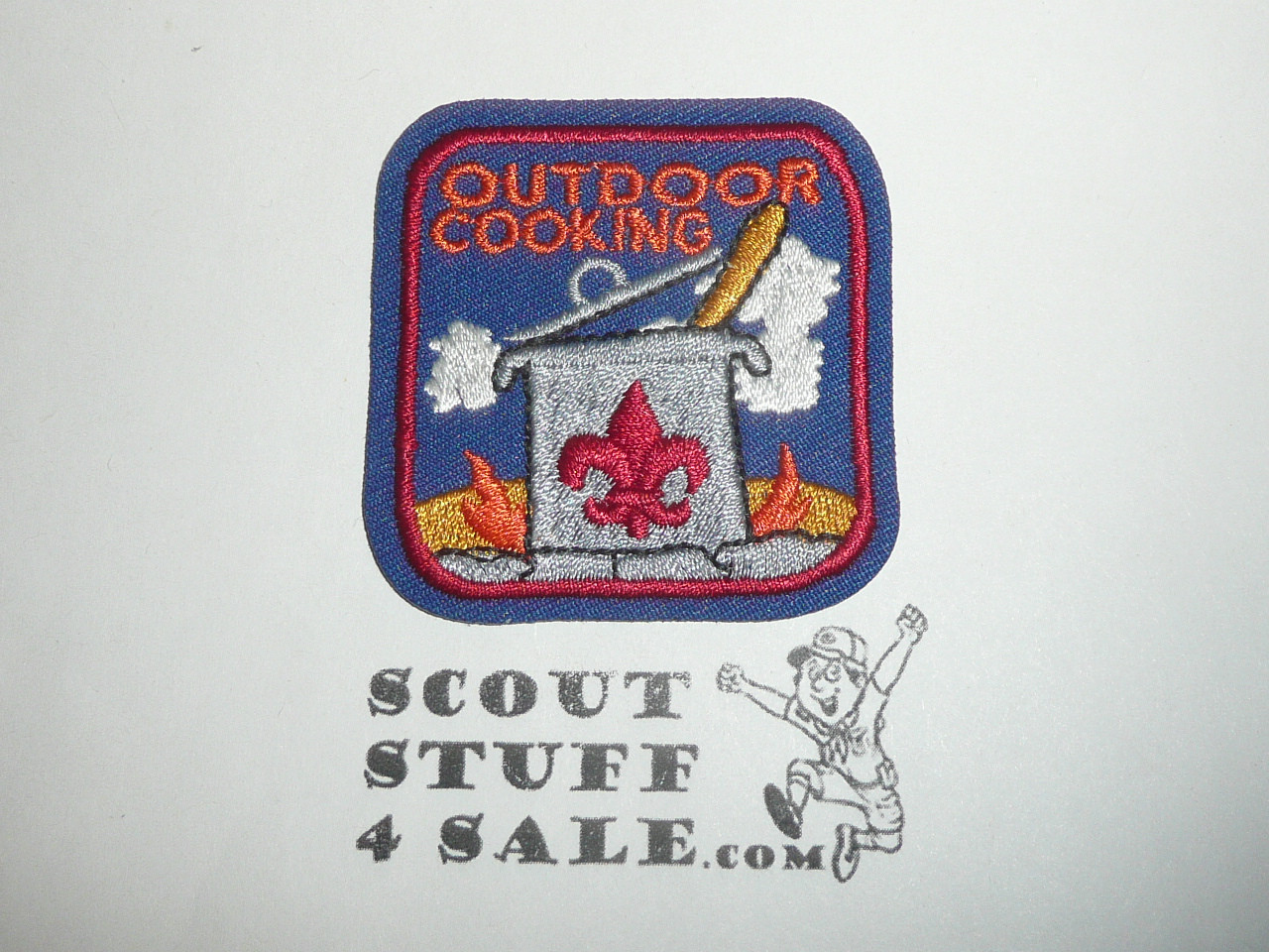 Outdoor Cooking Patch, Generic BSA Activity, blue twill