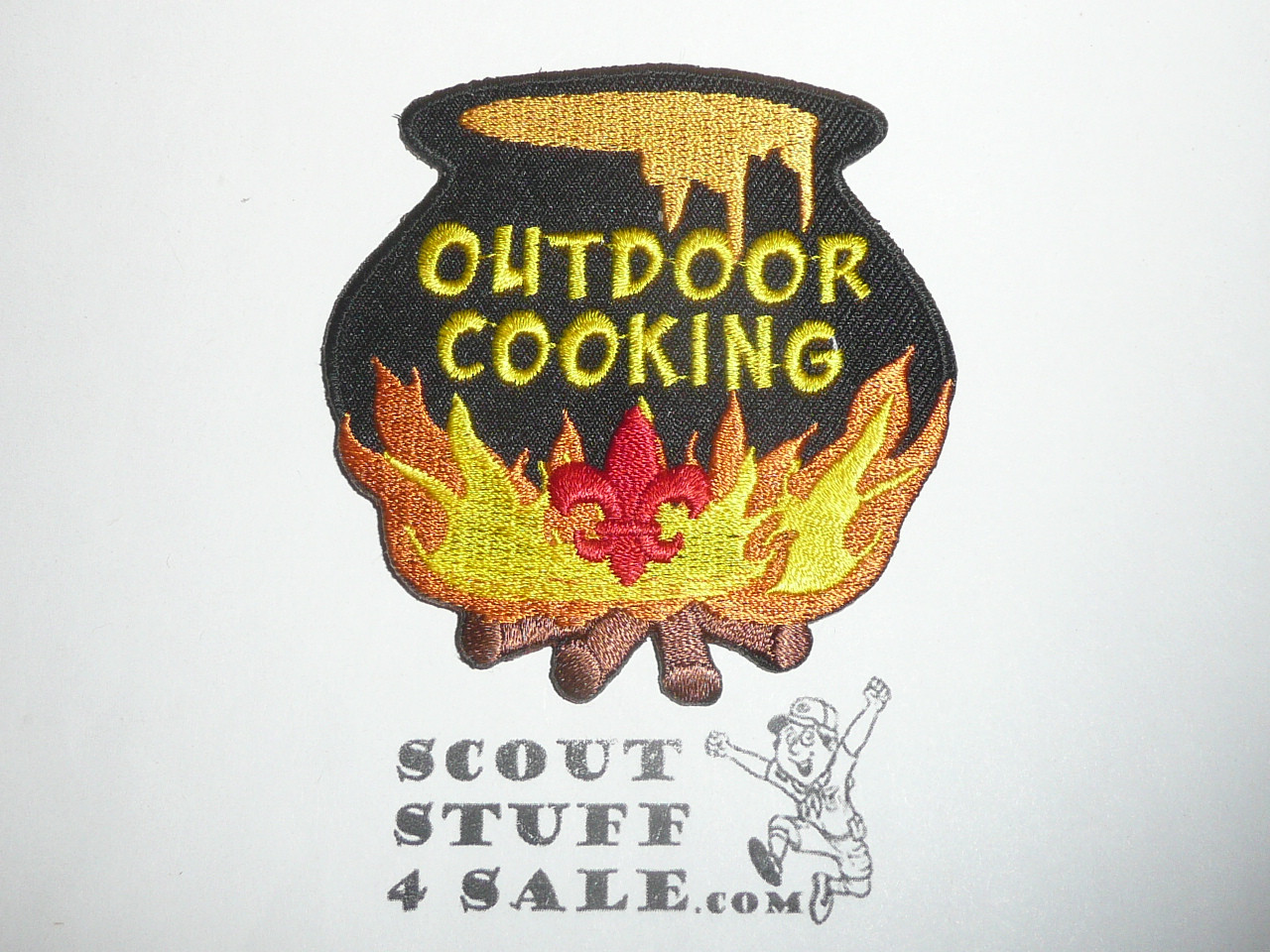 Outdoor Cooking Patch, Generic BSA Activity, black twill