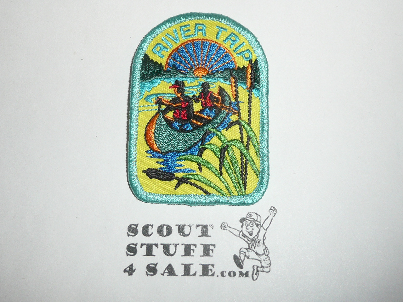 River Trip Patch, Generic BSA Activity, yellow twill
