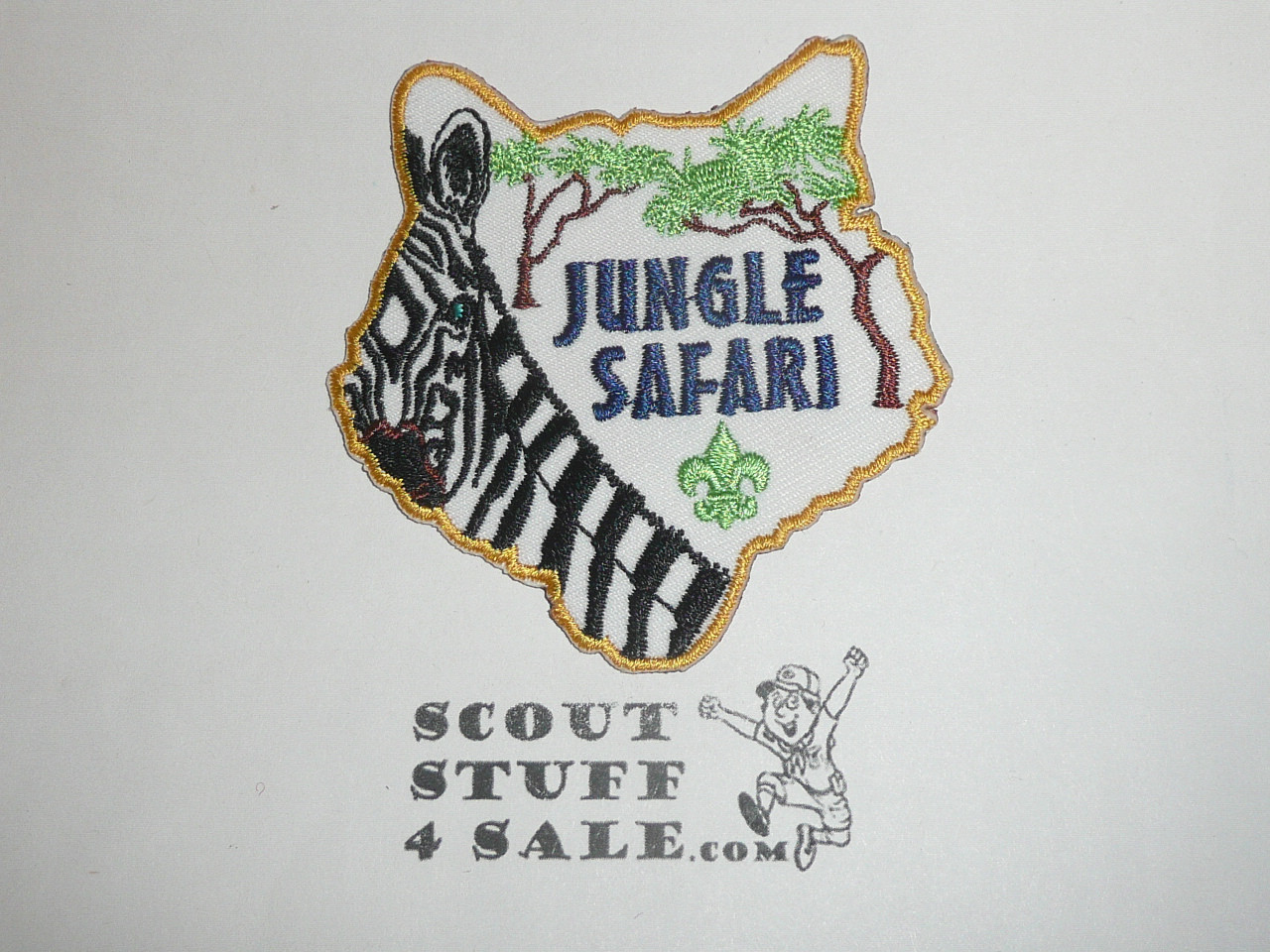 Jungle Safari Patch, Generic BSA Cub Scout Patch, cut out cub