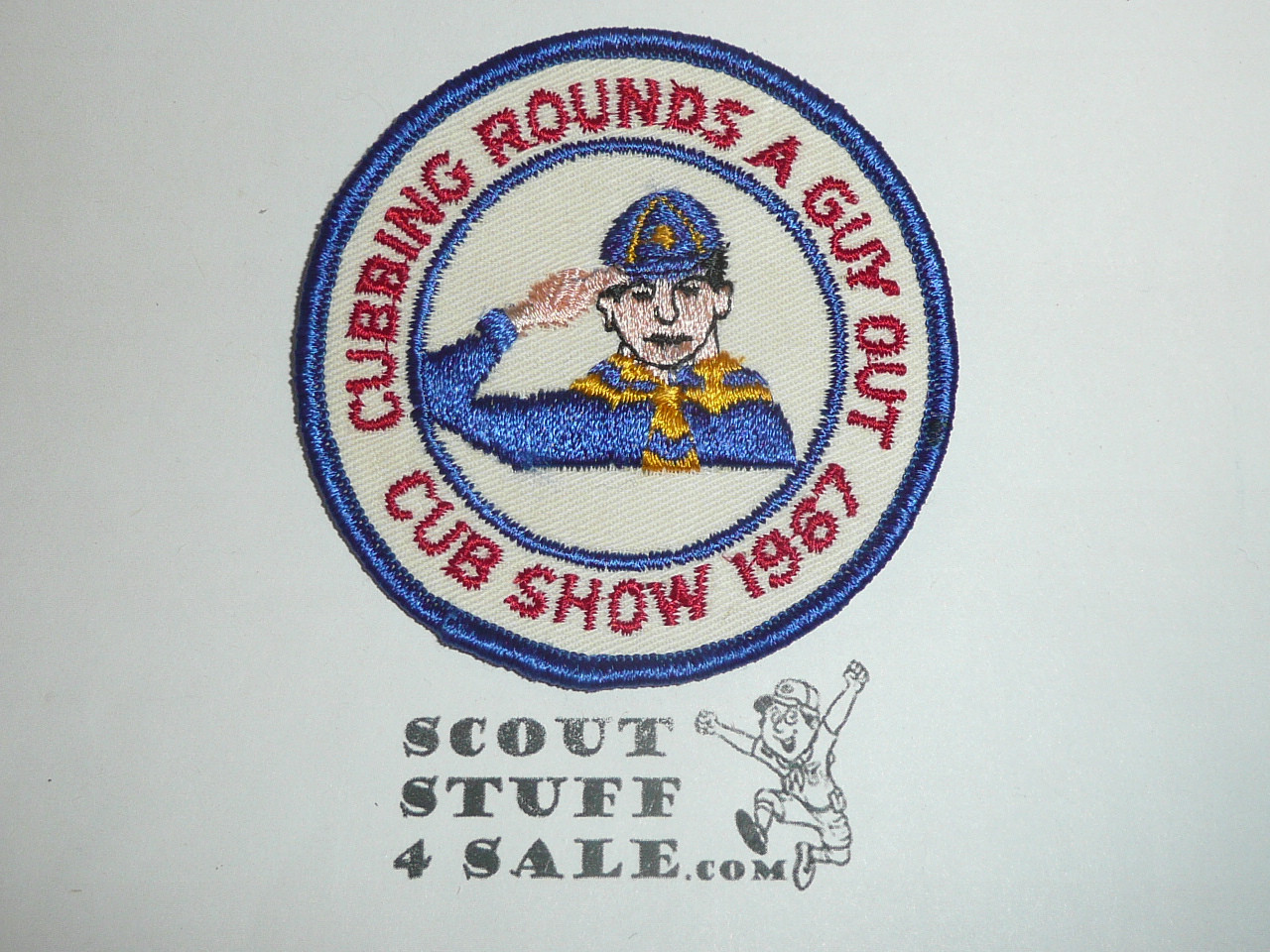 Cubbing Rounds A Guy Out Cub Show 1967 Patch, Generic BSA Cub Scout Patch