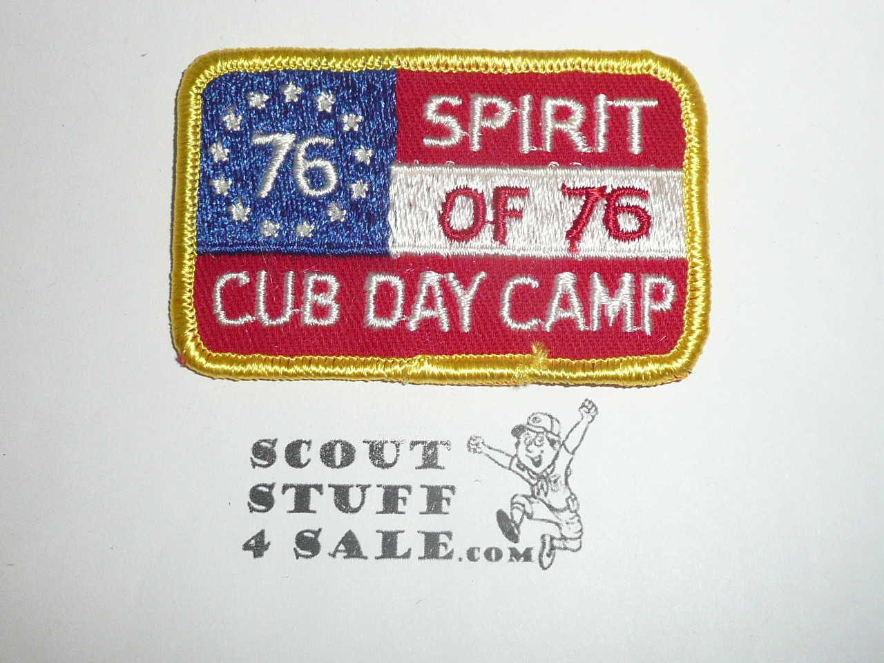 Spirit of 76 Cub Day Camp Patch, Generic BSA Cub Scout Patch