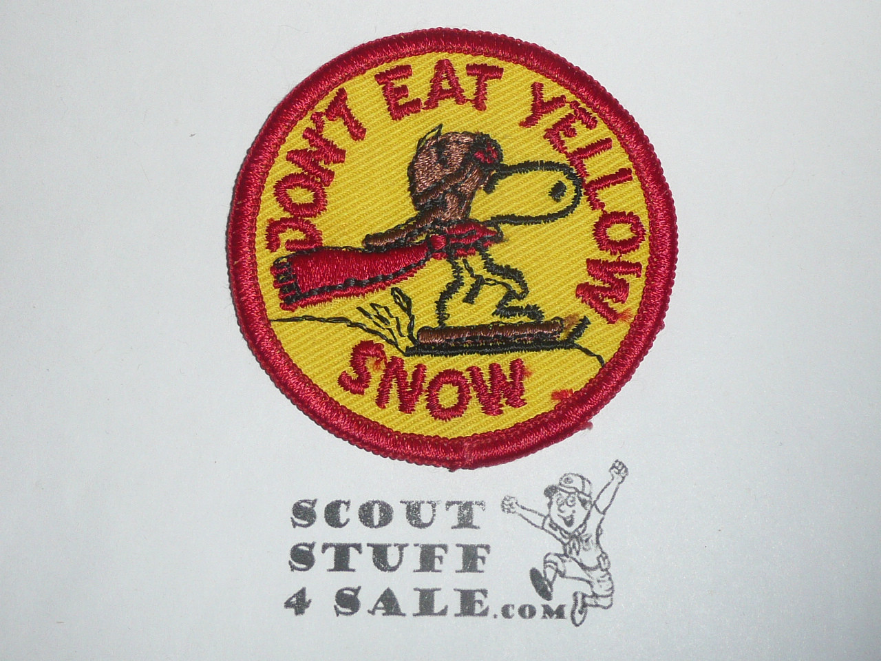 Don't Eat Yellow Snow, Generic BSA Patch, Snoopy