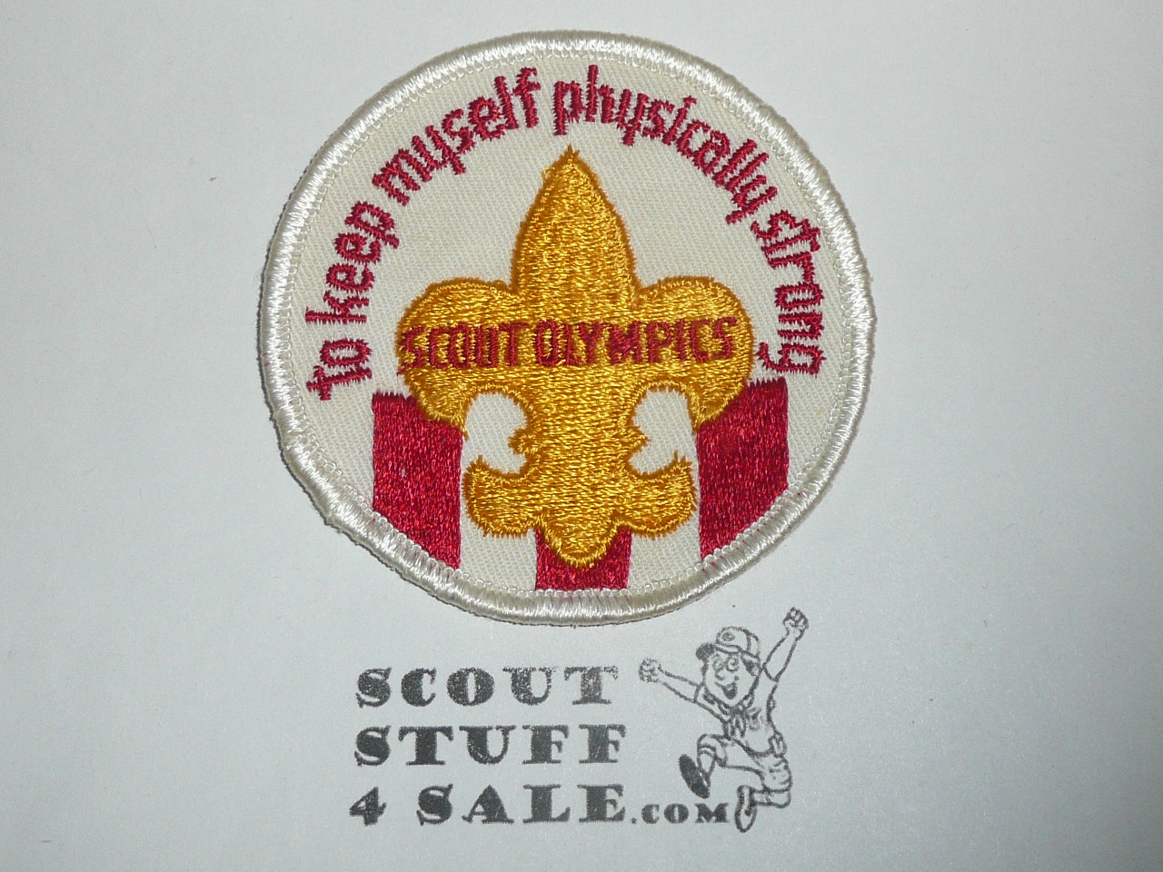 To Keep Myself Physically Strong - Scout Olympics Patch, Generic BSA Patch