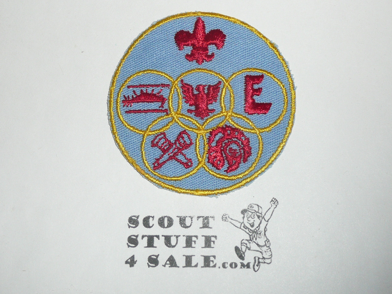 Generic BSA Patch, blue twill with yellow c/e bdr