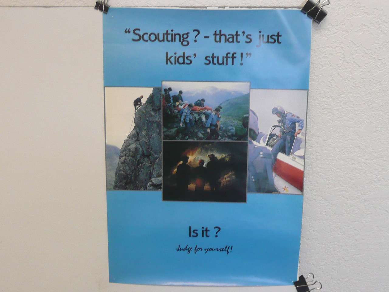 Scouting? - that's just kids' stuff!...Is it?, British Recruiting Poster, 12" x 16.5", #P5
